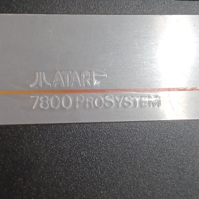 Working Atari 7800 Pro System Console w/ Controllers Power & Connector Cable.
