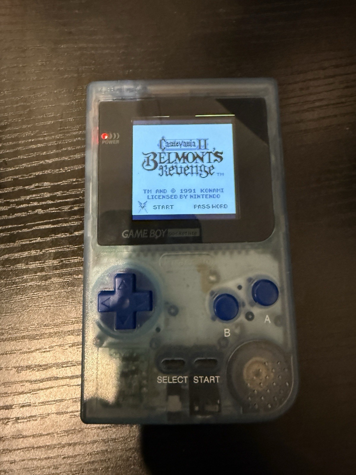 Nintendo Game Boy Pocket – Translucent Blue- Backlit Screen Mod