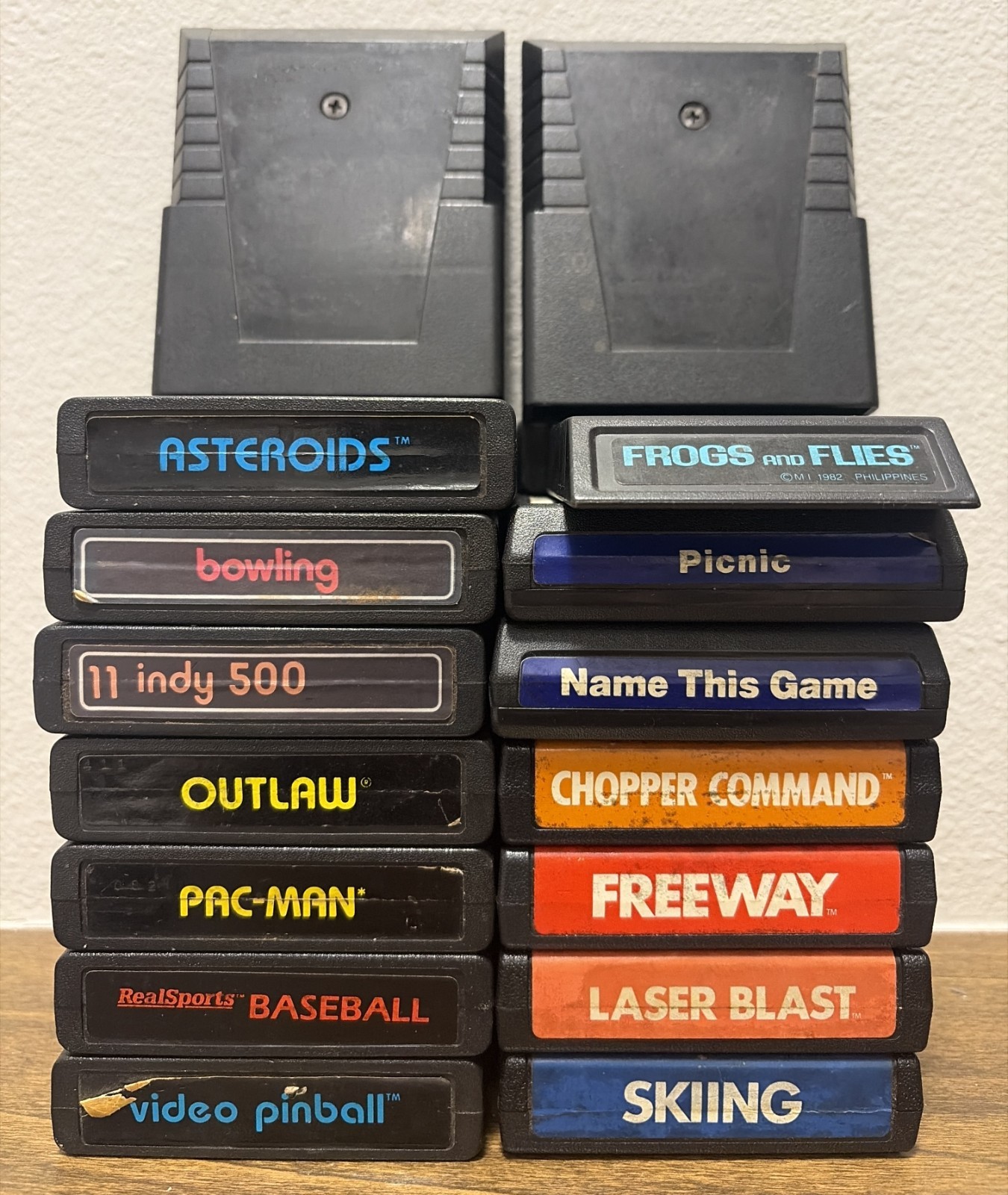 Atari CX-2600 Video Game Console 2 Joysticks RF Coax Connector 16 Games UNTESTED