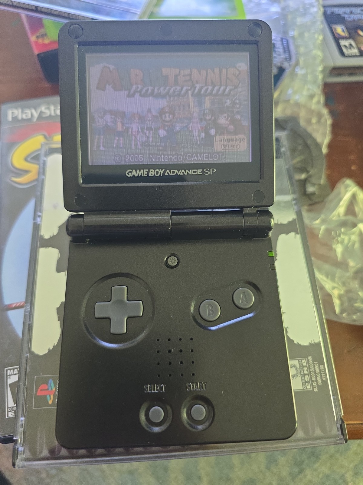 Nintendo Game Boy Advance SP Handheld – Onyx Black Very Clean Screen No Charger