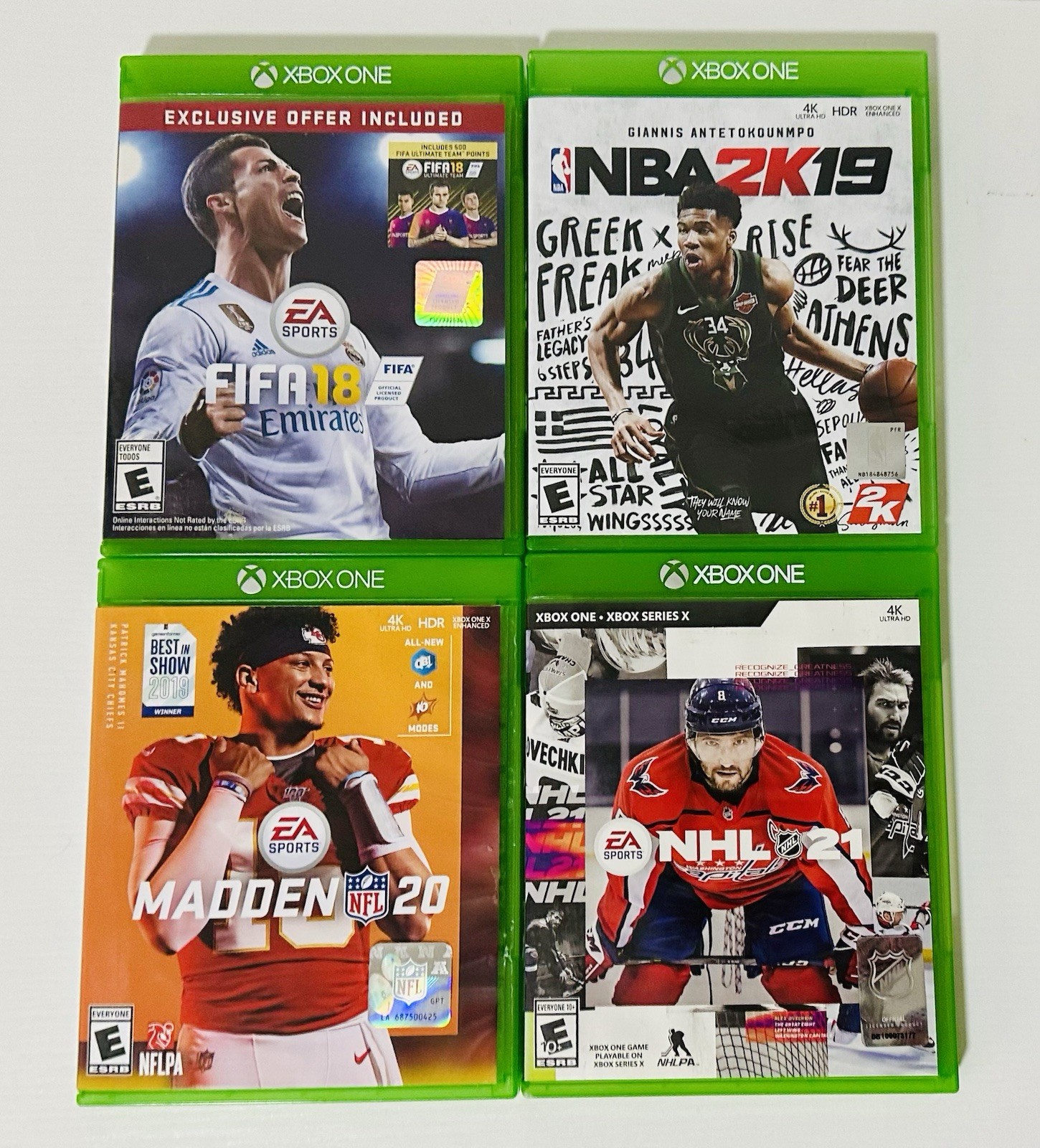 Microsoft Xbox One X NBA 2k20 Limited Edition Console W/4 Games, Remote & Cables