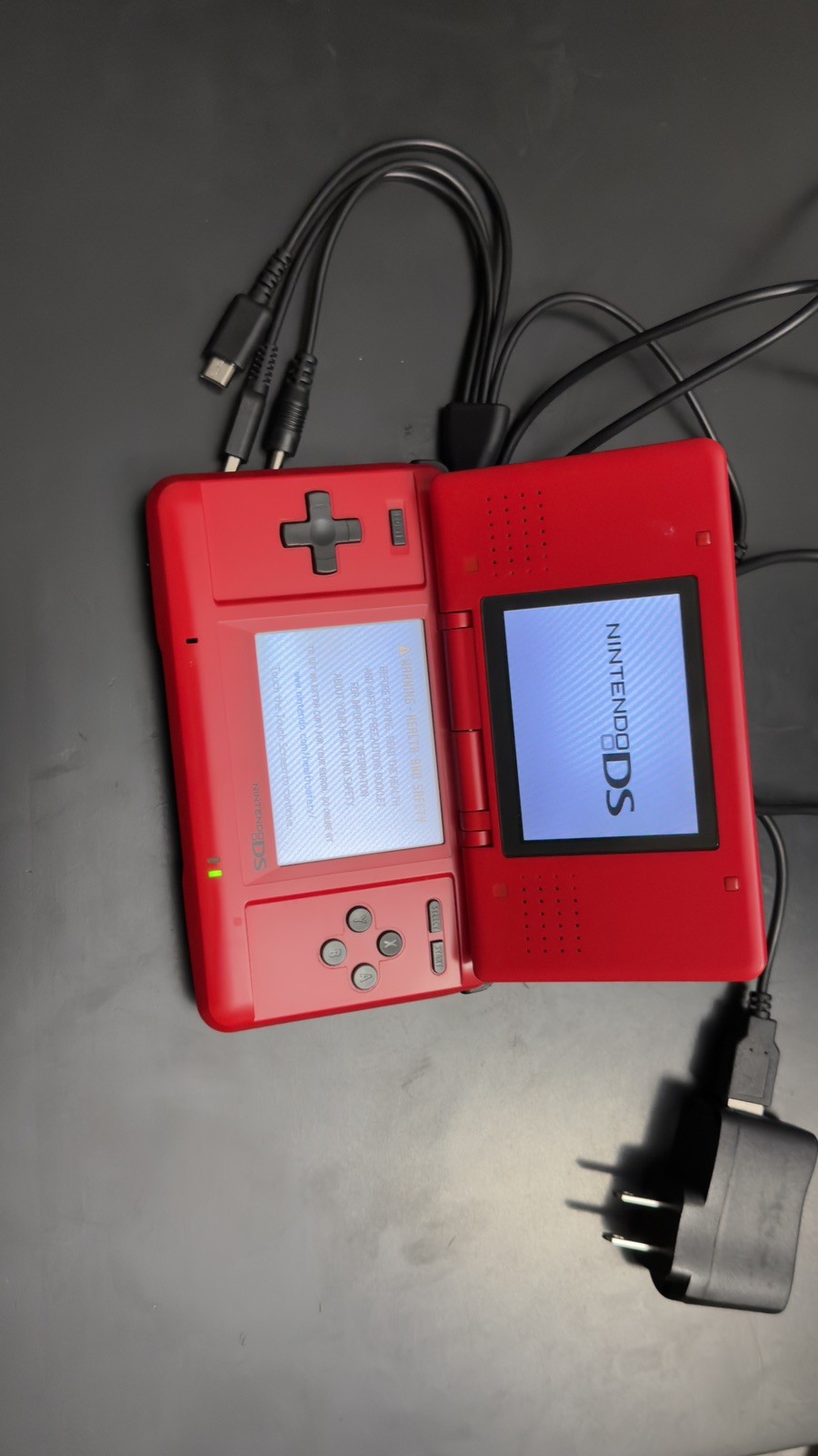 Nintendo DS Handheld System Red NTR-001 (JPN) Charger Included. Skylar tested.