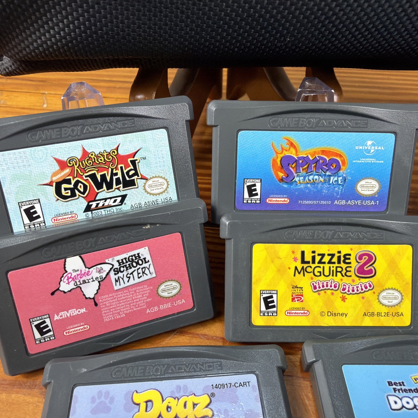 Nintendo Game Boy Advance Handheld HUGE BUNDLE Purple Indigo 14 Games PLUS!