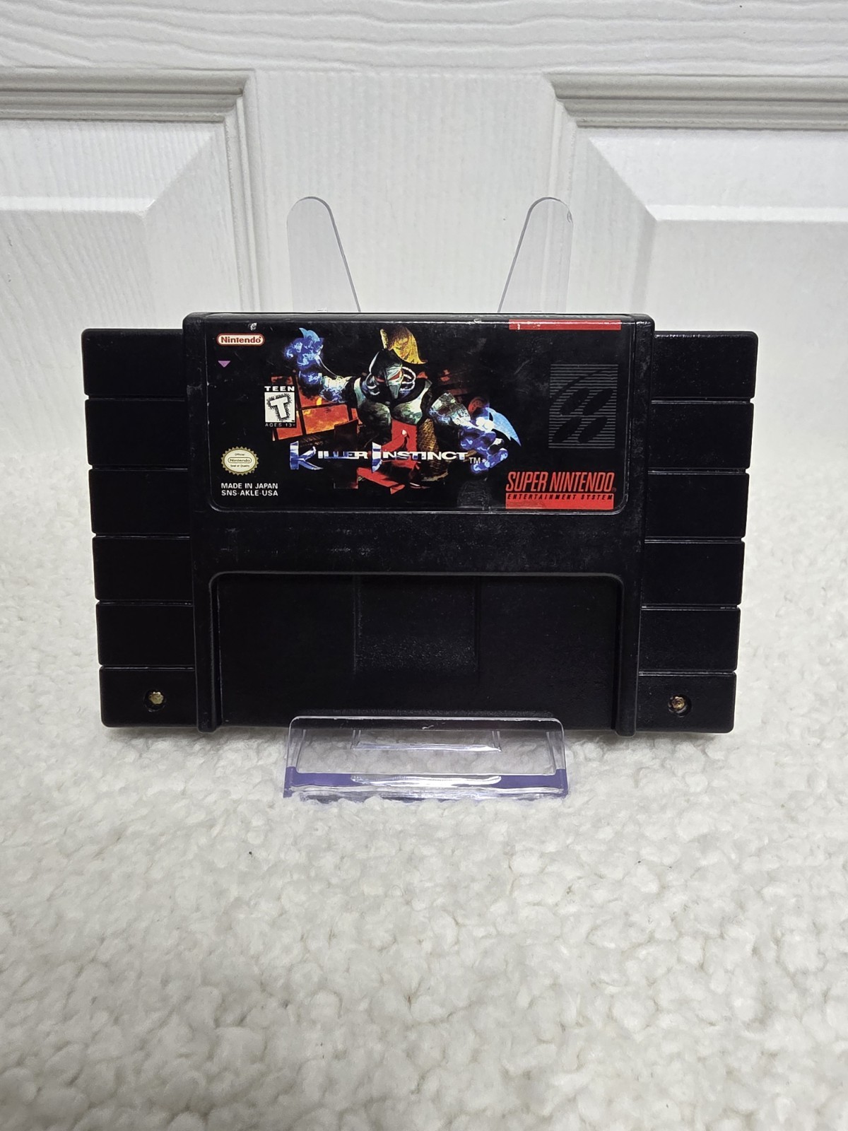 Super Nintendo SNES System Console Bundle w/ Oem Cables & Killer Instinct Game