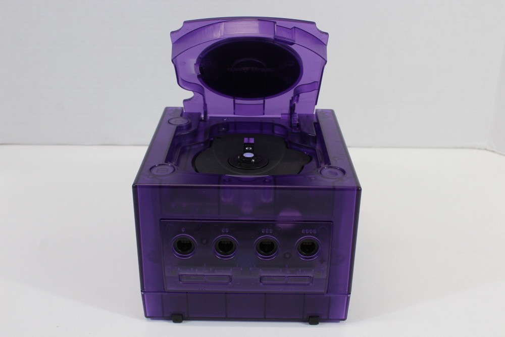 Nintendo Gamecube Console Clear Transparent Purple NTSC-U/C DOL-101 GC RGB LED