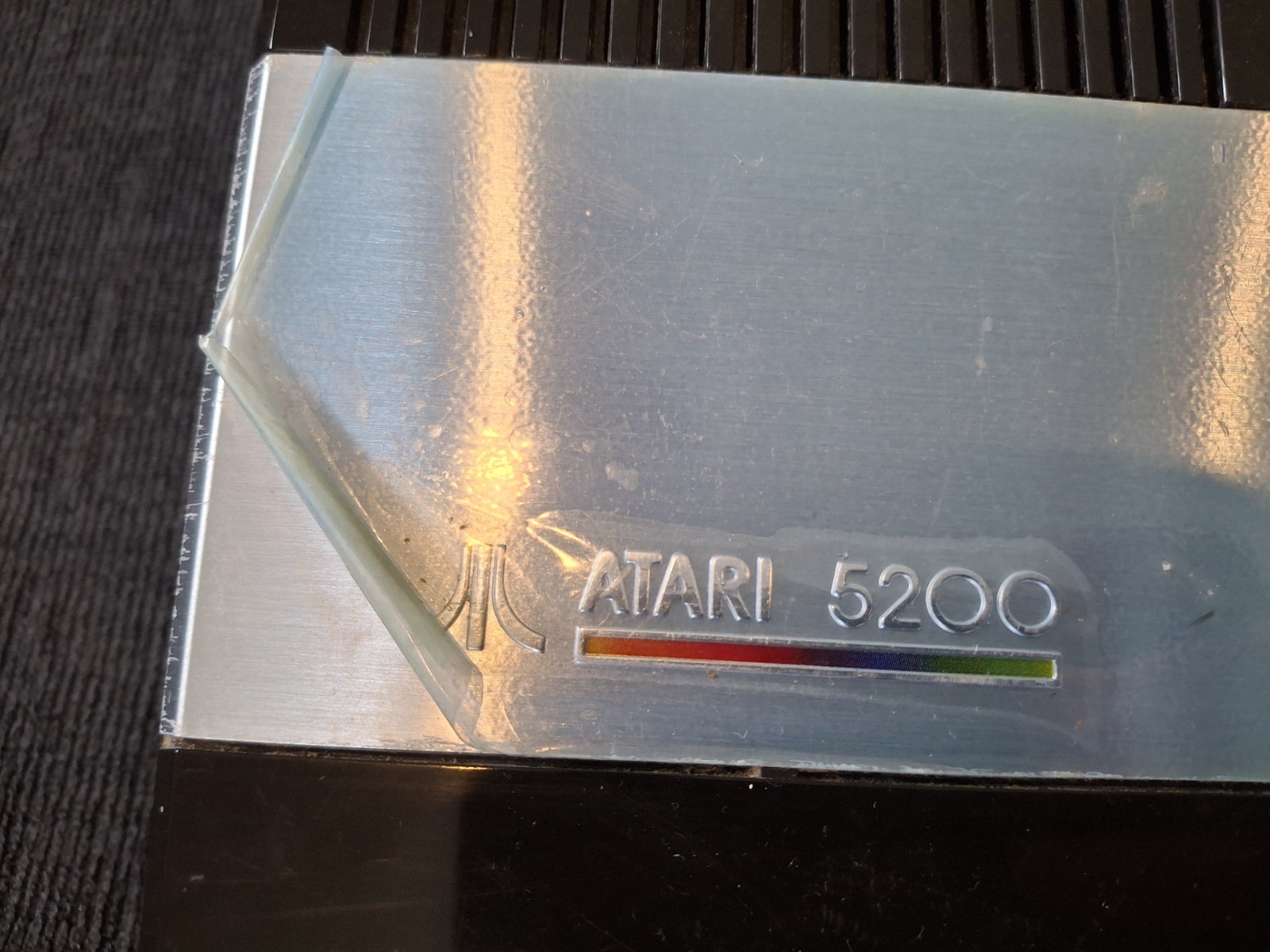 Vintage Atari 5200 Video Game Black Console ONLY Tested Working 2 Port