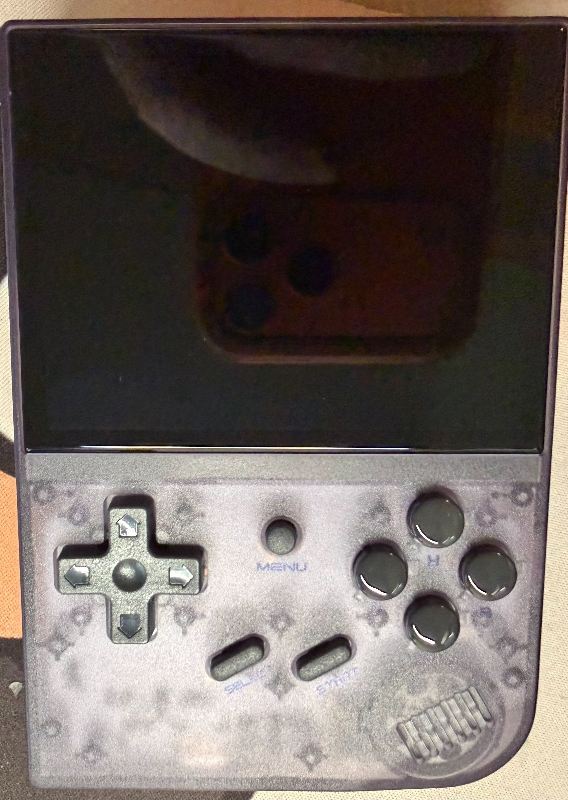 NEW ANBERNIC RG35XX 3.5 Inch IPS Retro Handheld Game Console TRANSPARENT PURPLE