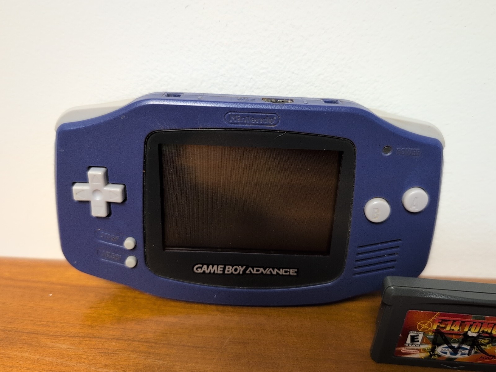 Nintendo Game Boy Advance Handheld System GBA Indigo Tested F-14 Cartridge Game