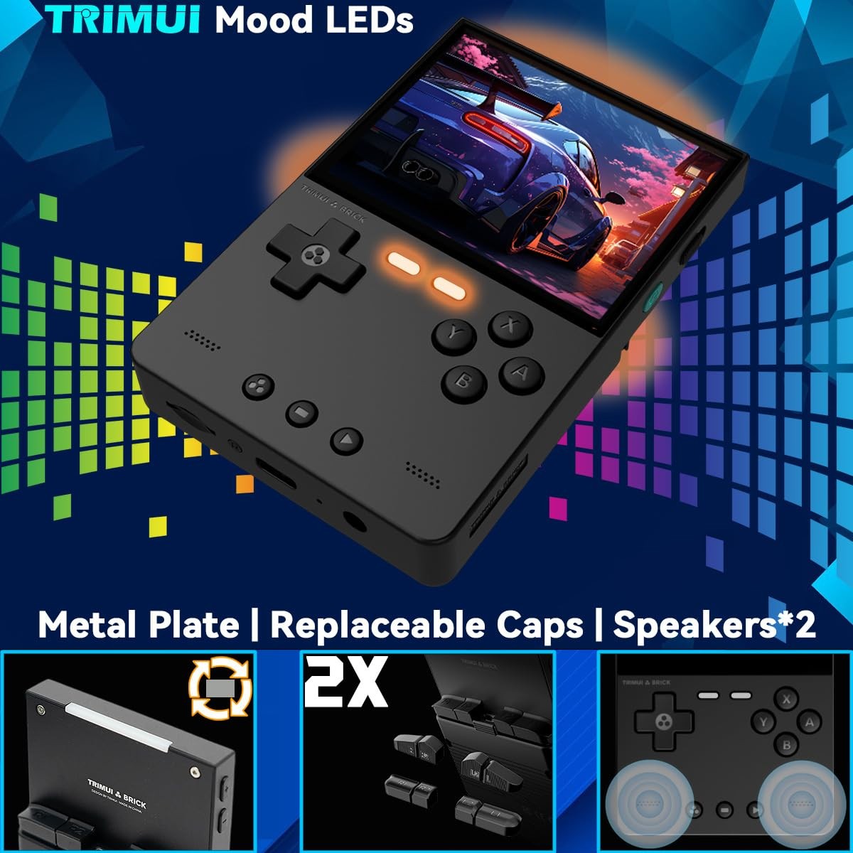 Trimui Brick Handheld Game Console 3.2-inch 1024 * 768 IPS Screen 3000mAh Tri…
