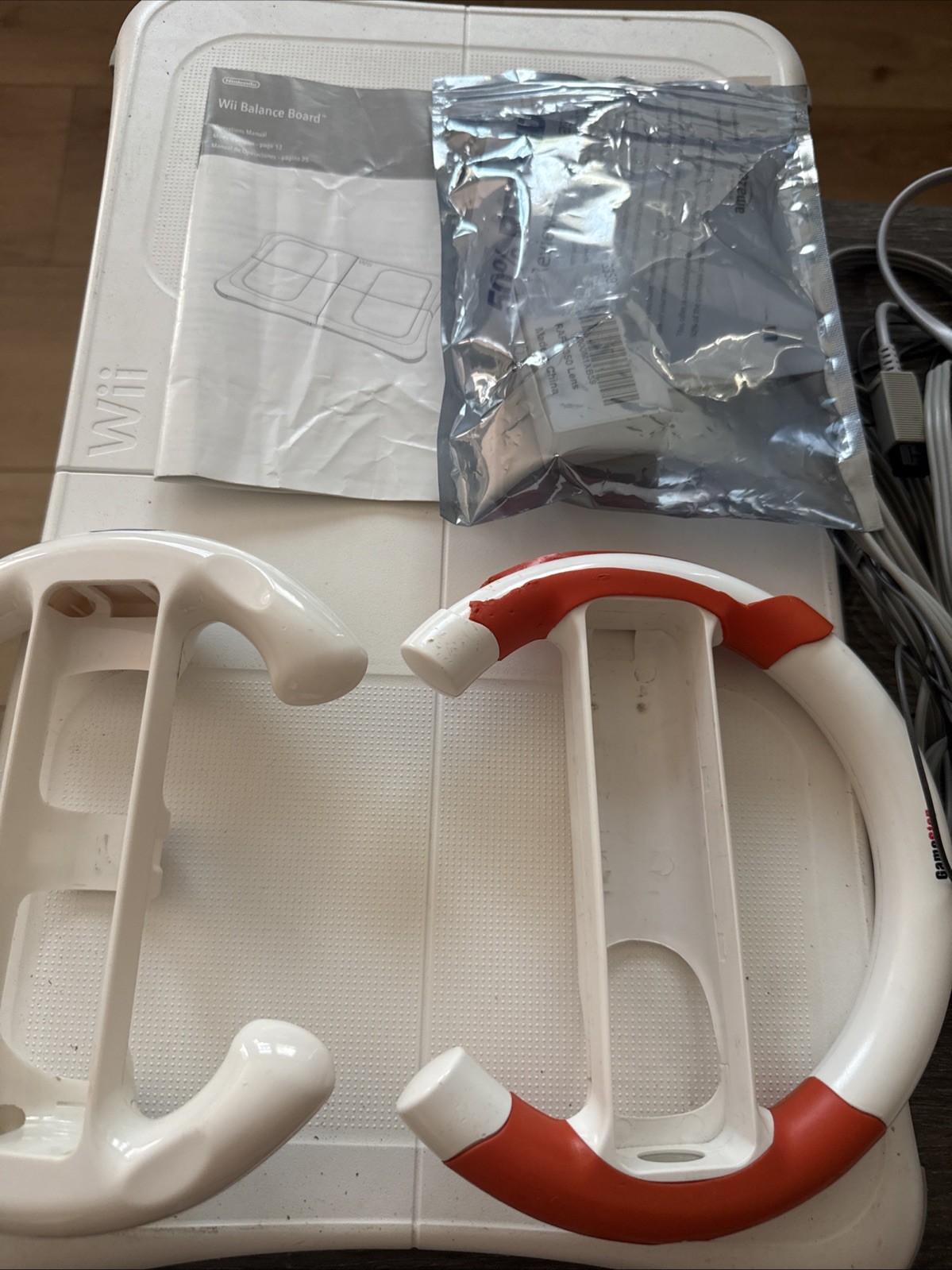 Nintendo Wii Console 2 Controllers Wheels Manuals 15 Games – READ Description