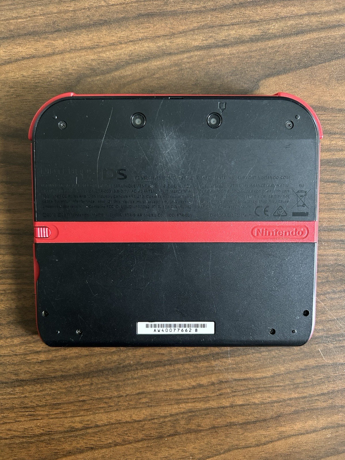 Nintendo 2DS red &black Console & charger | USA | Tested Working FAST SHIPPING