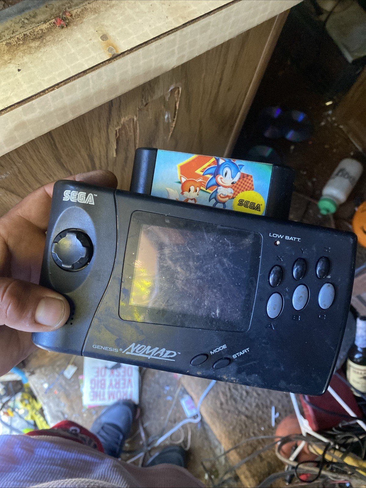Sega Genesis Nomad Handheld Console With Battery Pack No Charger