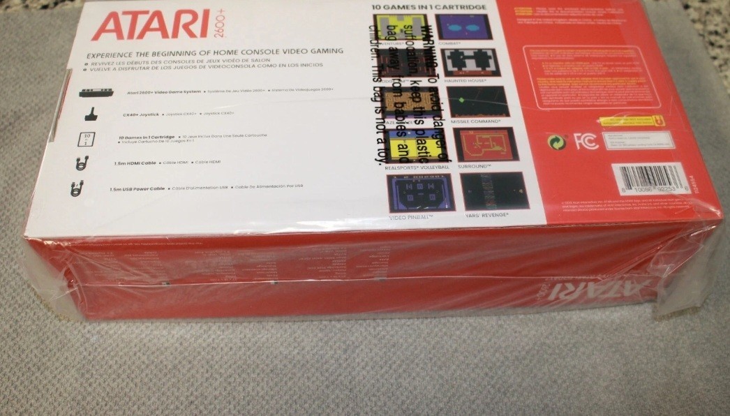NEW FACTORY SEALED Atari 2600+ Plus HDMI Console, 10 in 1 Game Cart, 1 Joystick