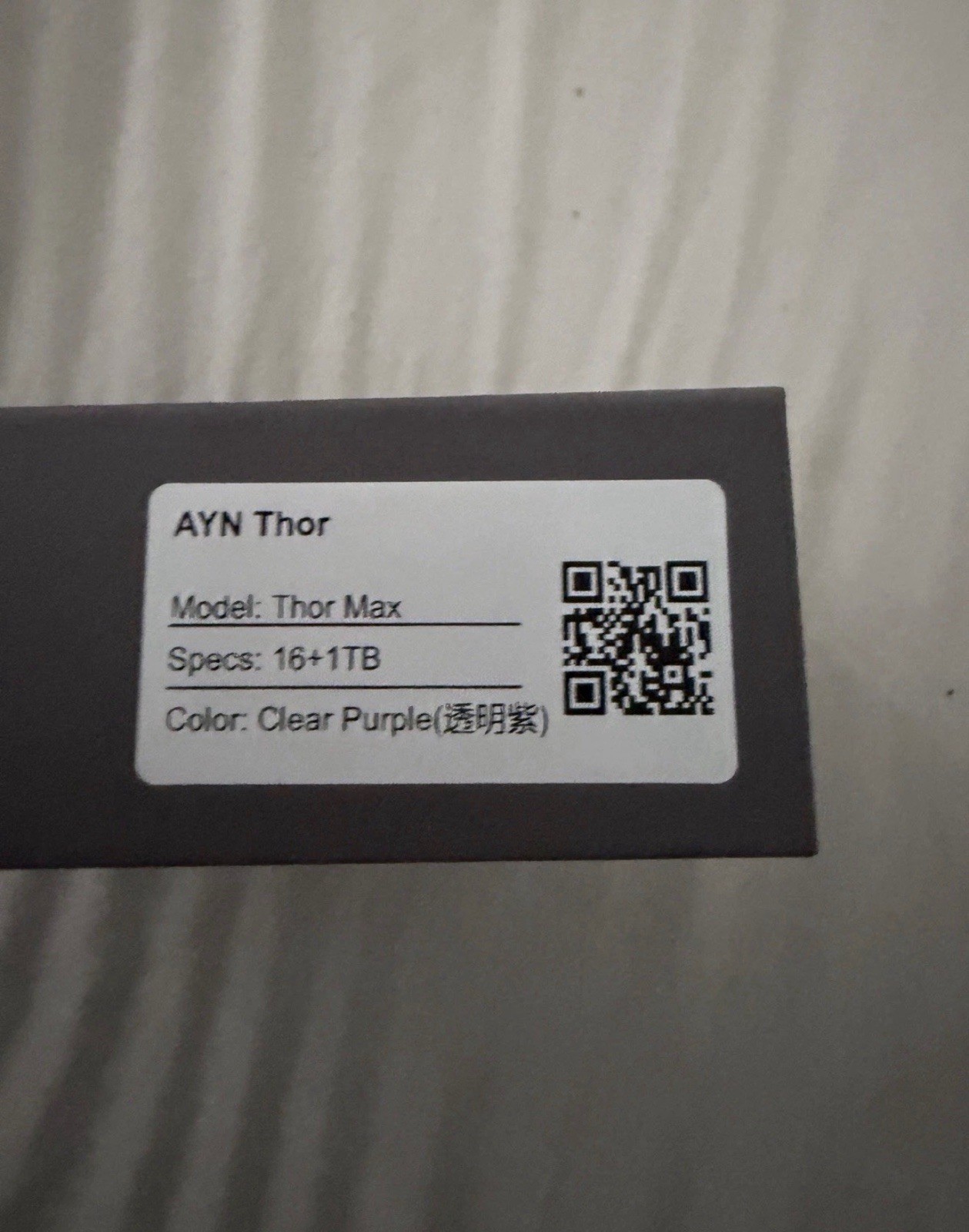 Ayn Thor Clear Purple Max 16 GB