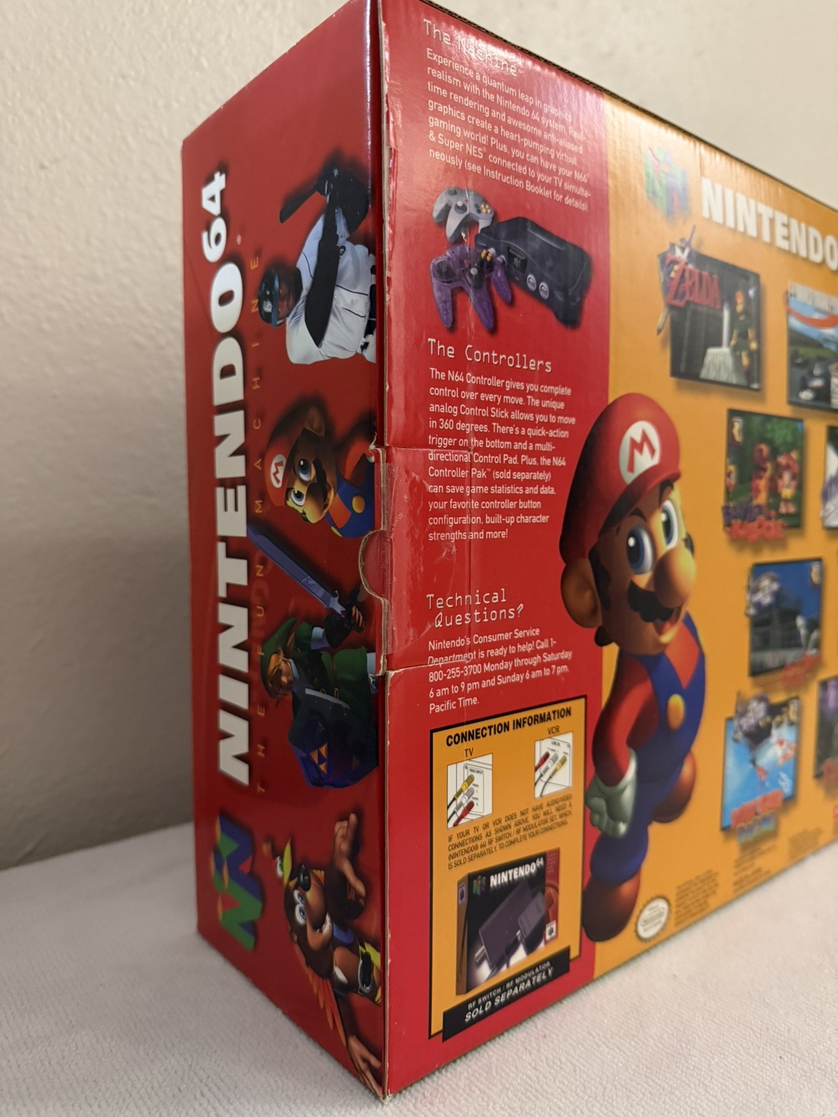 Nintendo 64 N64 Atomic Purple Vintage Video Game Console New, sealed collectable