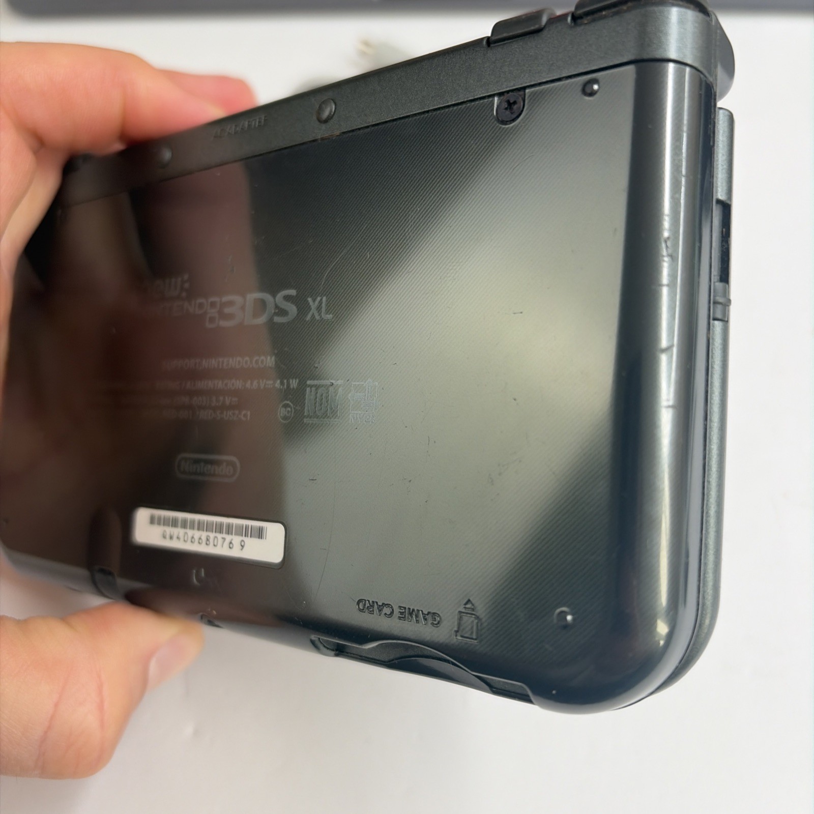 New Nintendo 3DS XL Gray Black Console, Top IPS Charger Stylus US Version
