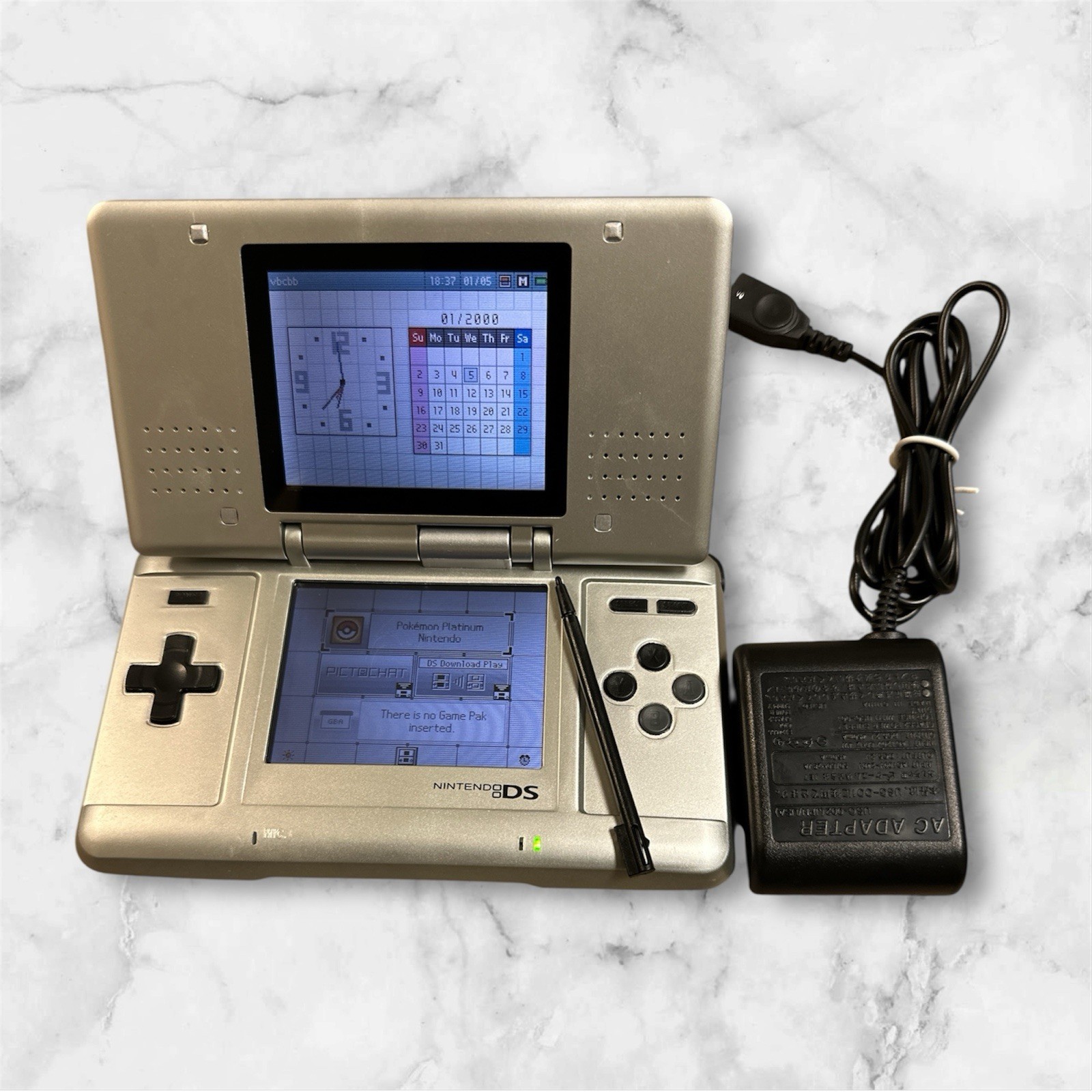 Nintendo DS Titanium Game Console NTR-001 Tested And Working