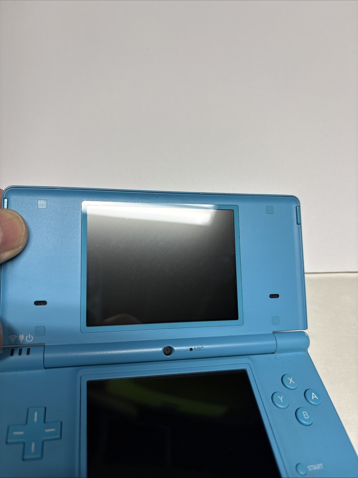 Nintendo DSi Handheld Game Console TWL-001 Teal Blue No Charger Or Stylus Tested