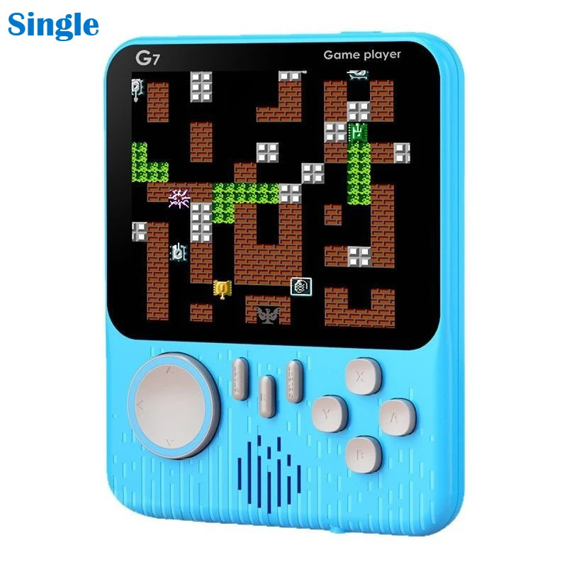 G7 Retro Handheld Game Console, 3.5-Inch LCD, Built-In 666 Games,Portable Gamin
