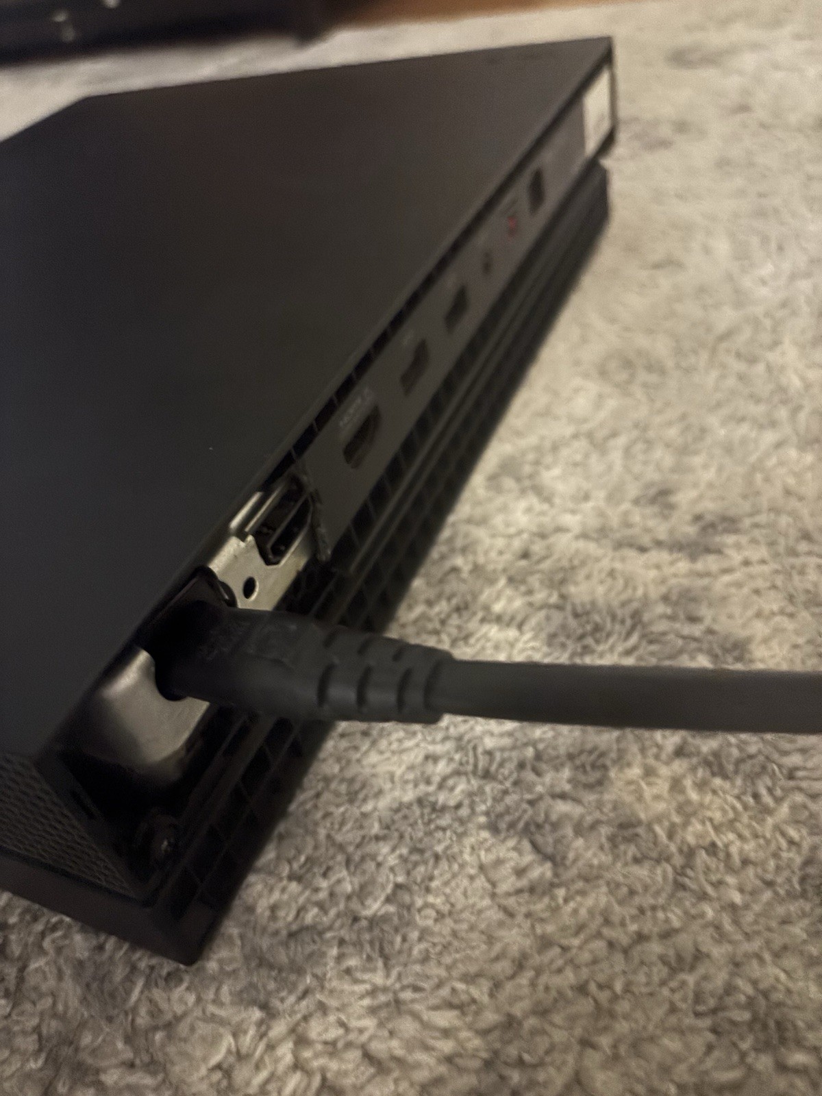 Microsoft Xbox One X 1TB – working- broken plastic on back.