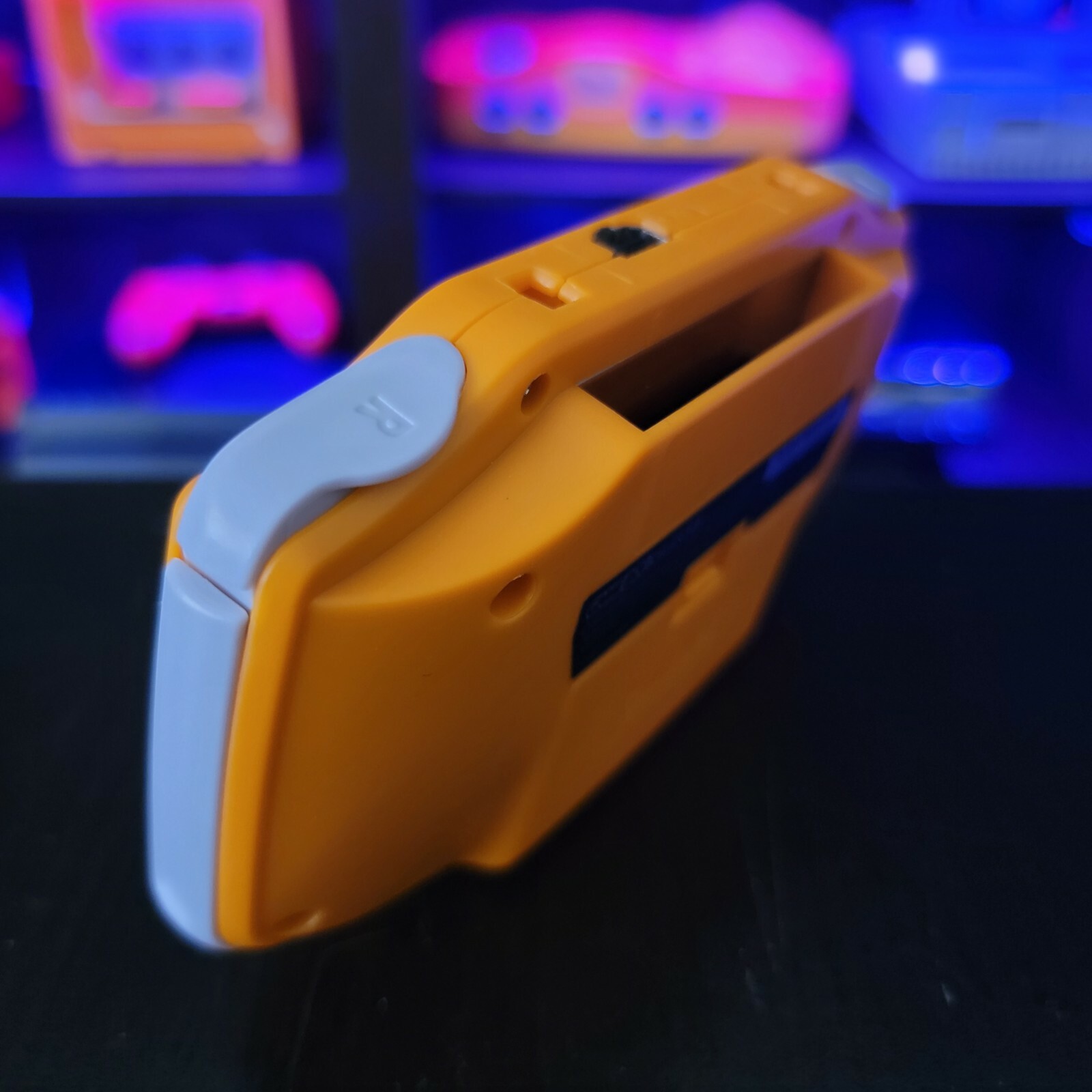 Spice Orange Gameboy Advance GBA Console with IPS V2 Backlight Backlit LCD MOD