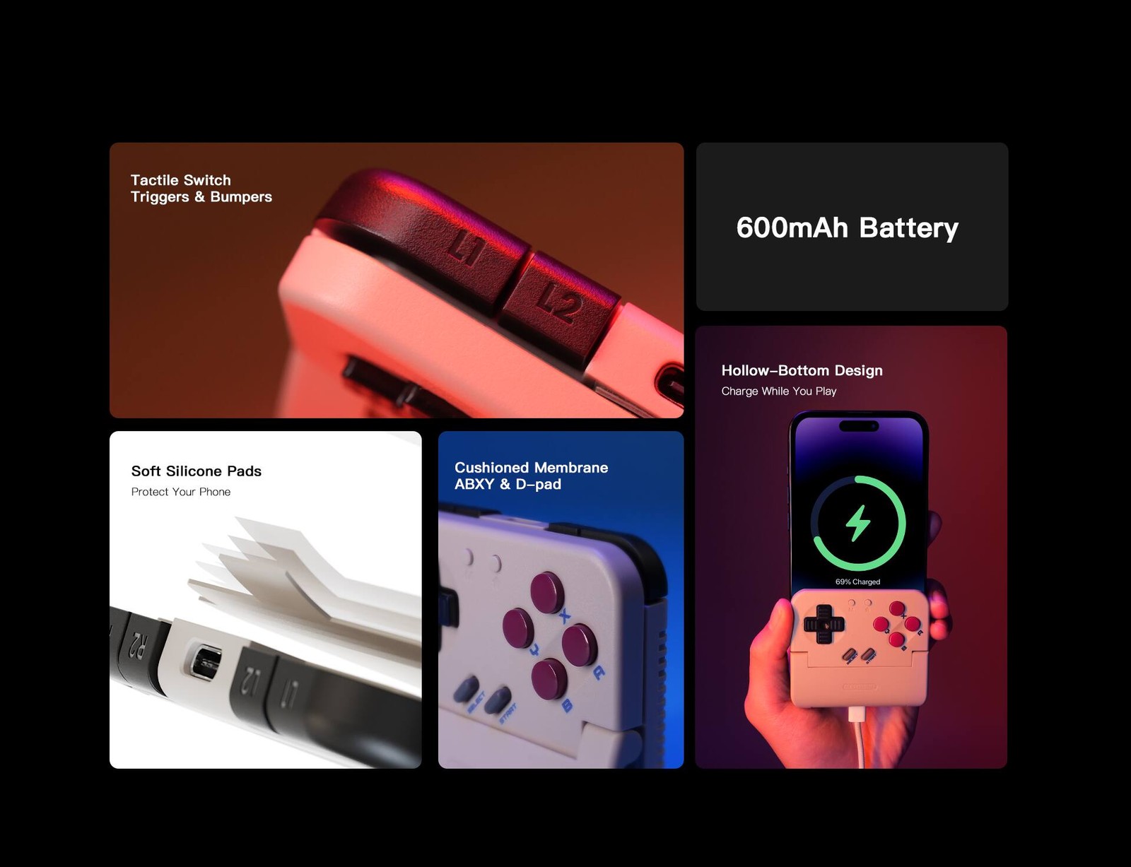 GameSir – Pocket Taco – Bluetooth Retro Mobile Gaming Controller for iOS & An…