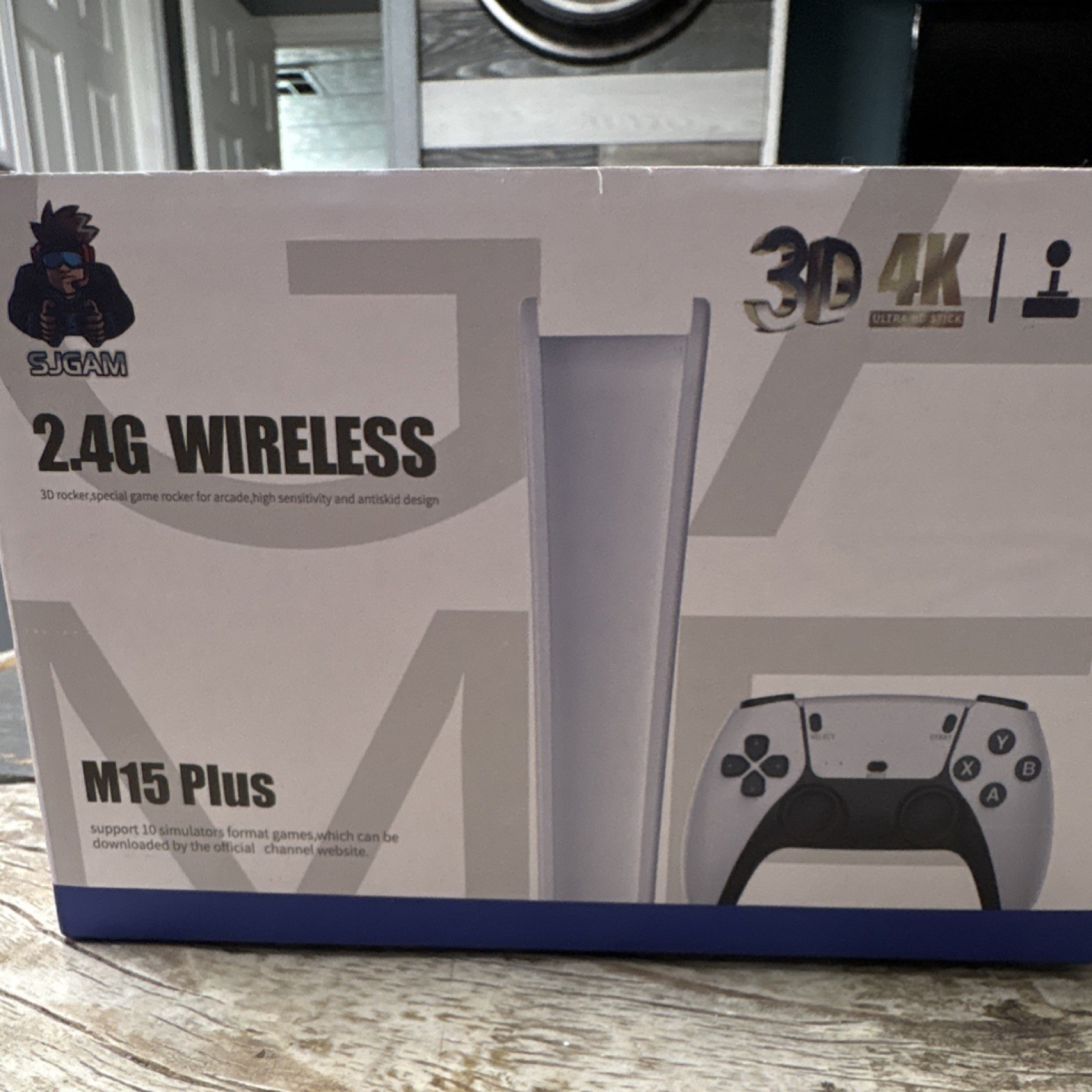 SJGAM M15 Plus 2.4G Wireless Home Console 4K UHD 3D Audio Technology