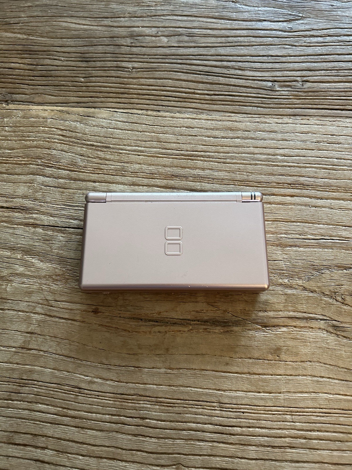 Nintendo DS Lite Metallic Rose Gold / Pink Handheld not tested case included