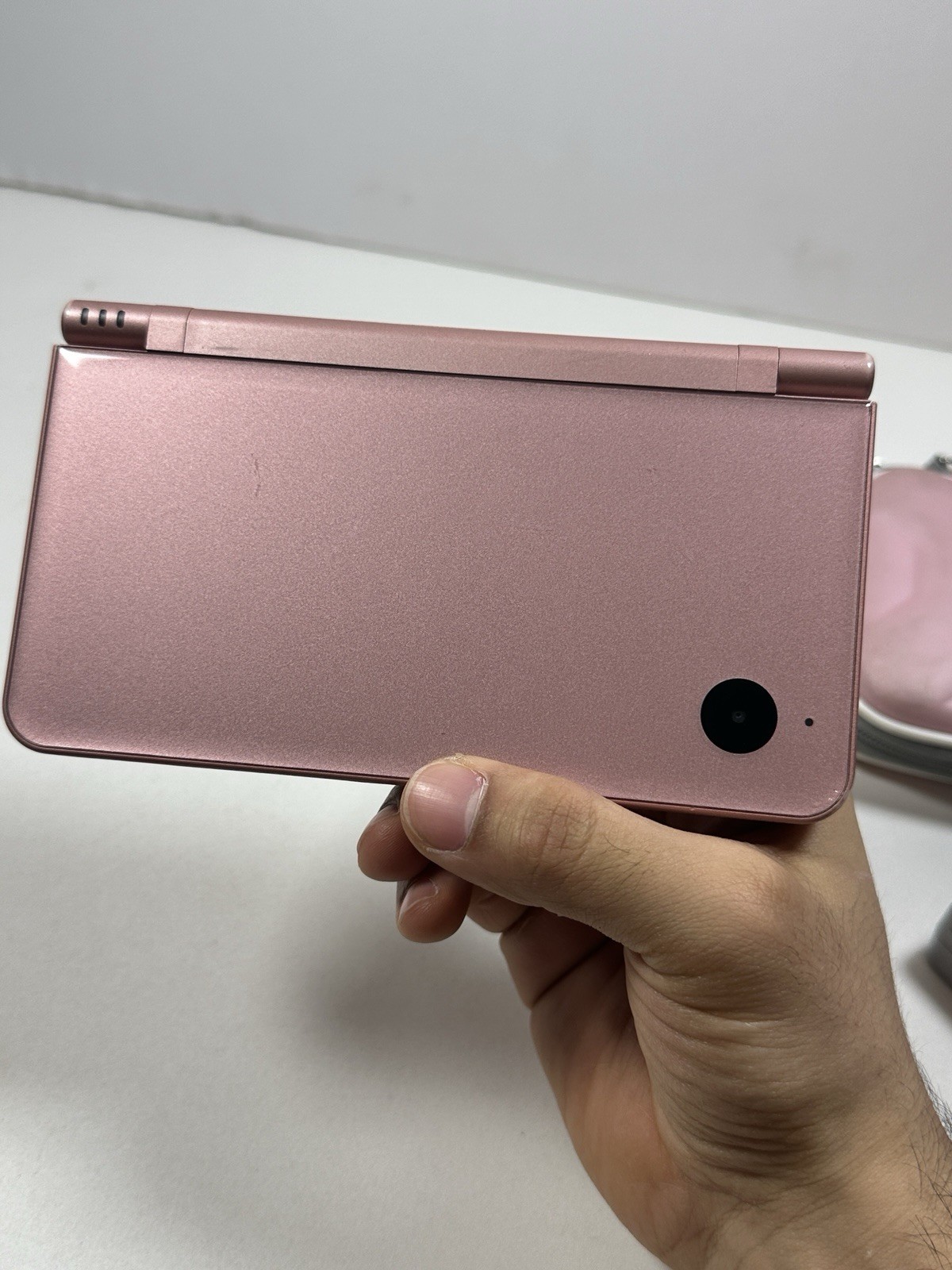 Nintendo DSI XL Metallic Rose Pink Handheld Console UTL-001 & Charger