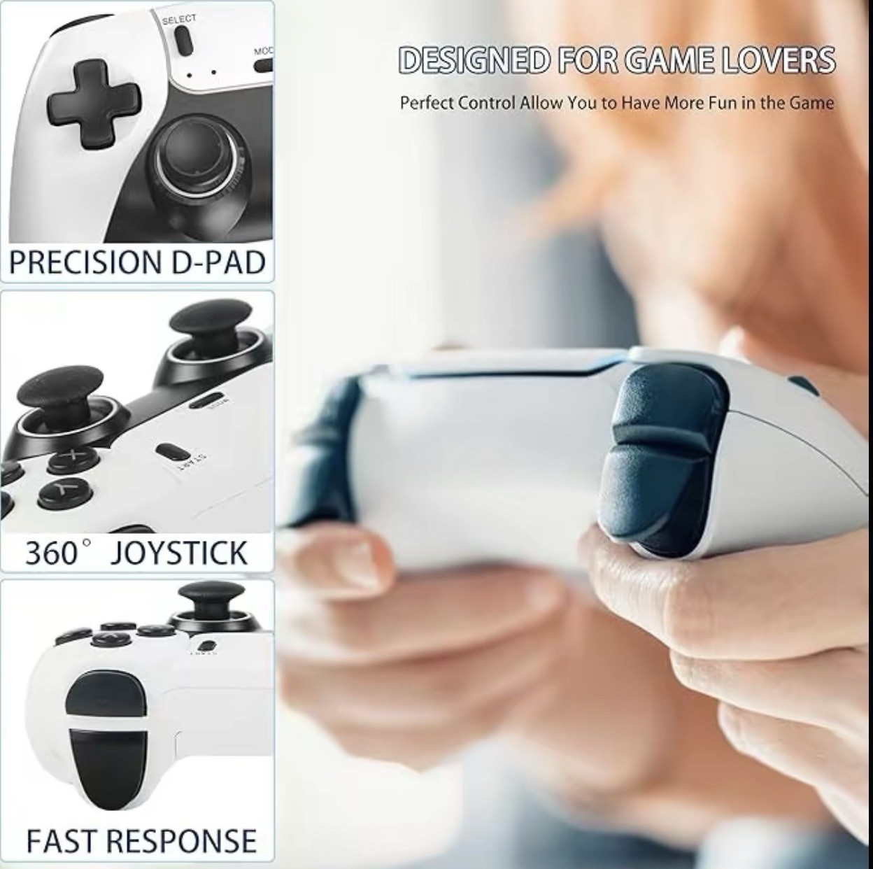 Game Stick Pro 4K HDMI Microconsole 64GB Wireless Controllers Precision D-Pad