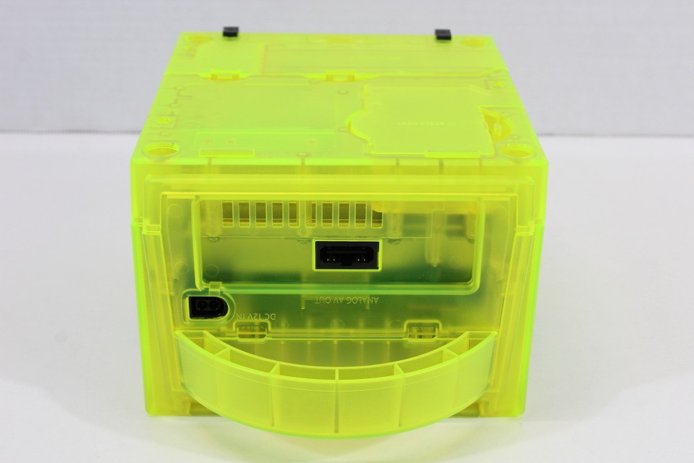 Nintendo Gamecube Console Clear Transparent Yellow NTSC-U/C DOL-101 GC RGB LED