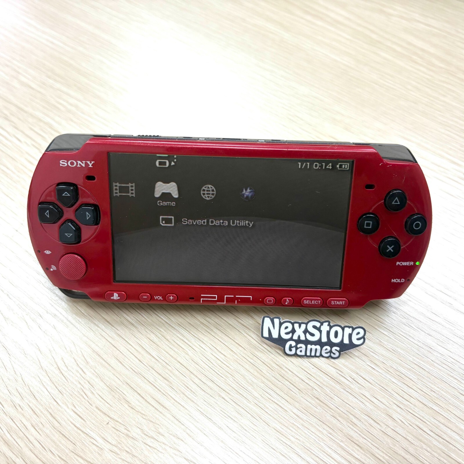 Sony PSP-3000 Console Select Color w/Charger + new battery + random 3 games + 4G