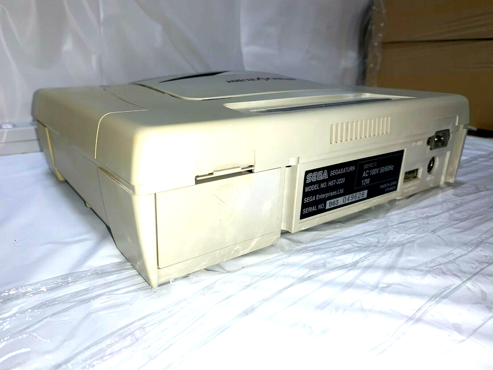 Sega Saturn WHITE Console Tested System HST-3220 JAPAN «NTSC-J» clean up inside