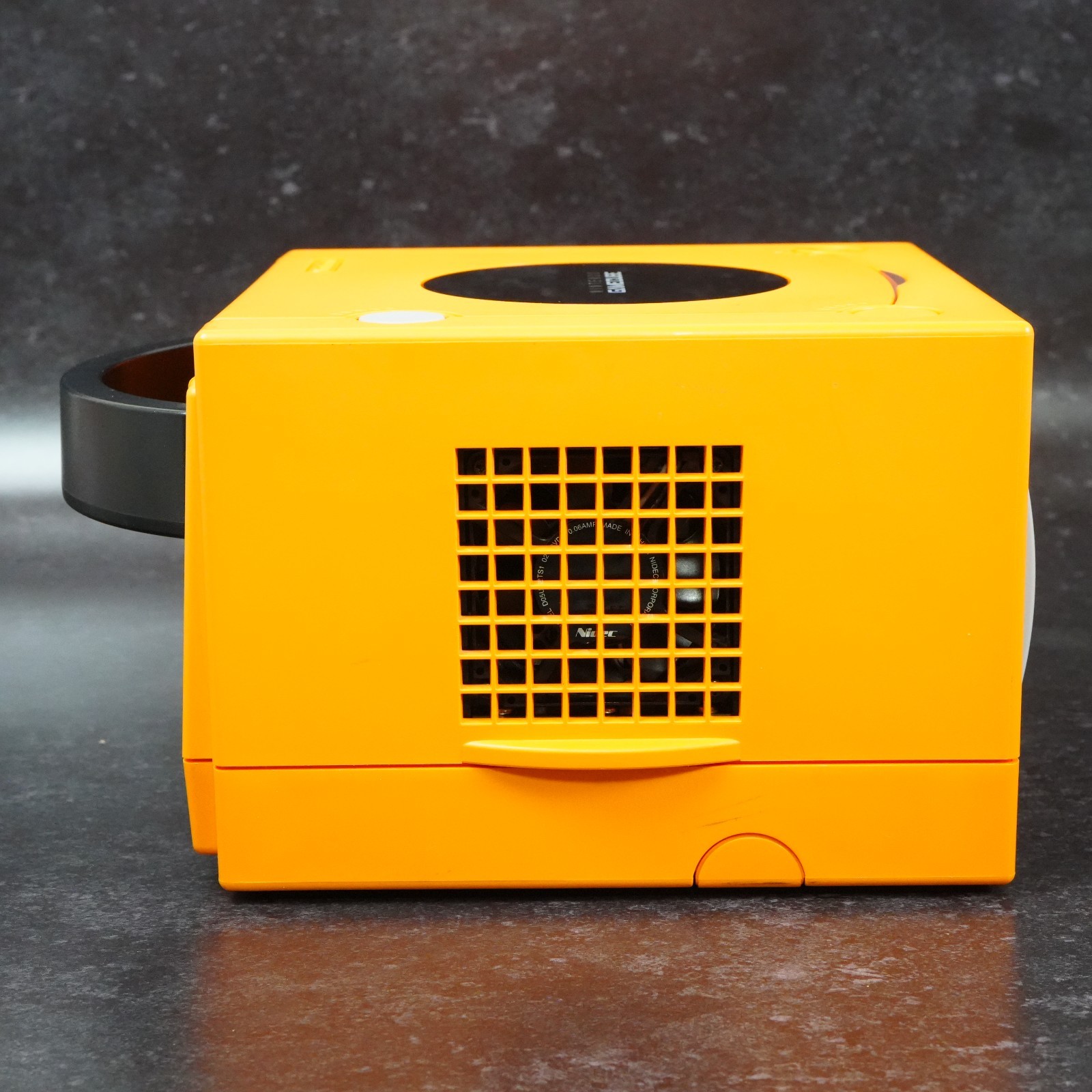Nintendo GameCube Orange Console NTSC U-C/J Region Switch LED MOD From JAPAN