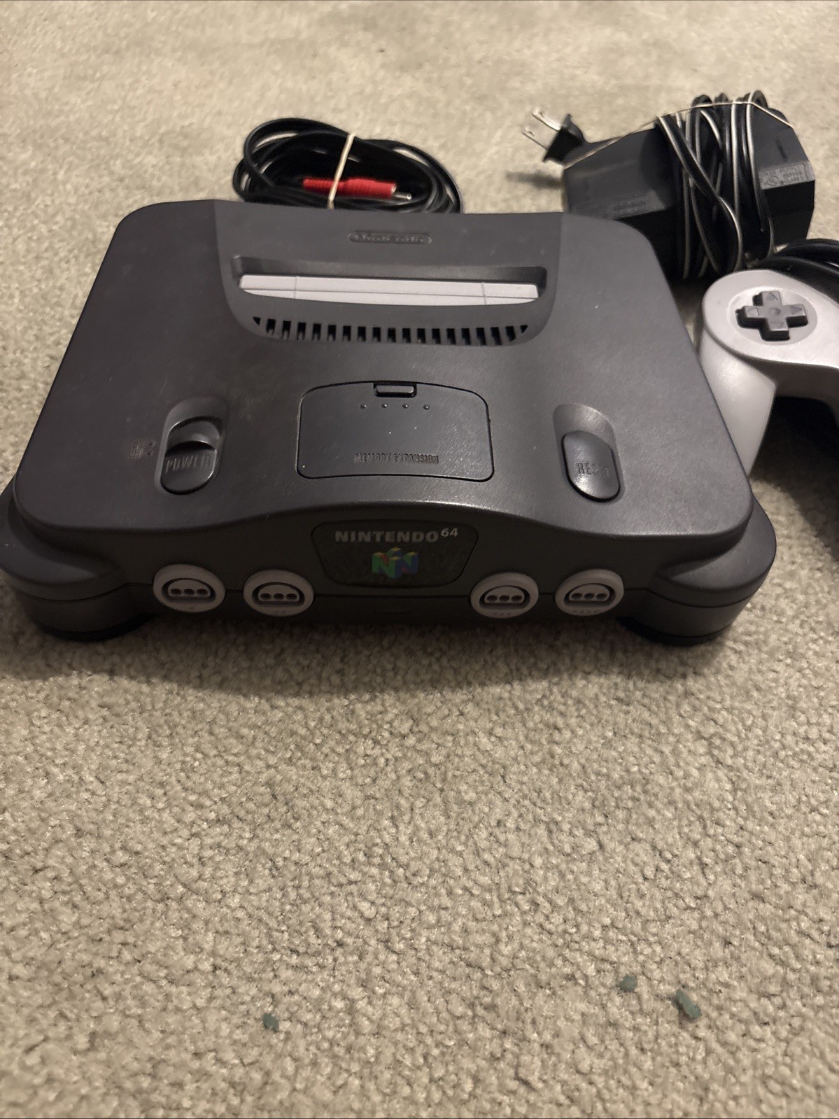 Nintendo 64 System Home Console – Charcoal Gray Tested