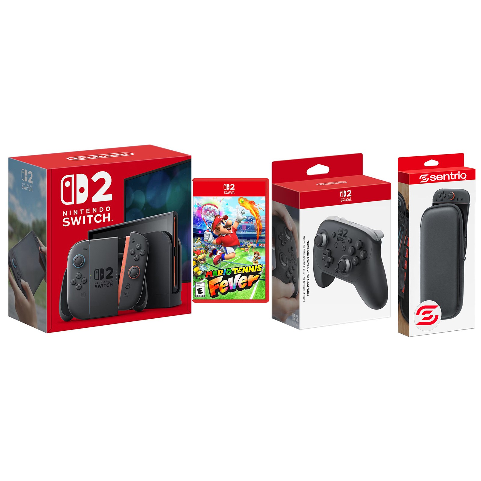 Nintendo Switch 2 Console with Mario Tennis Fever and Pro Controller Bundle
