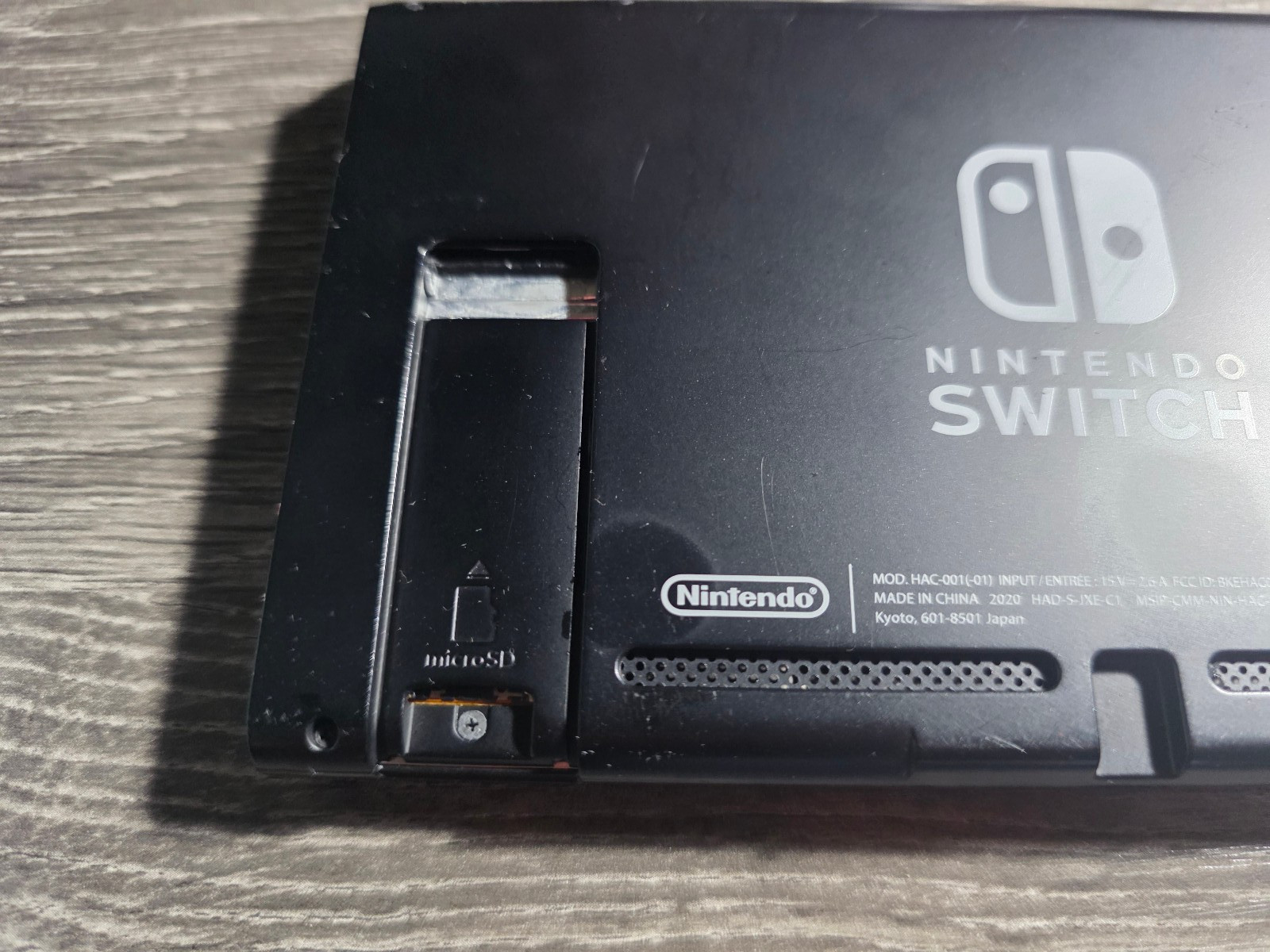 Nintendo Switch HAC-001 (-01) Console ONLY Black AS-IS For PARTS OR REPAIR