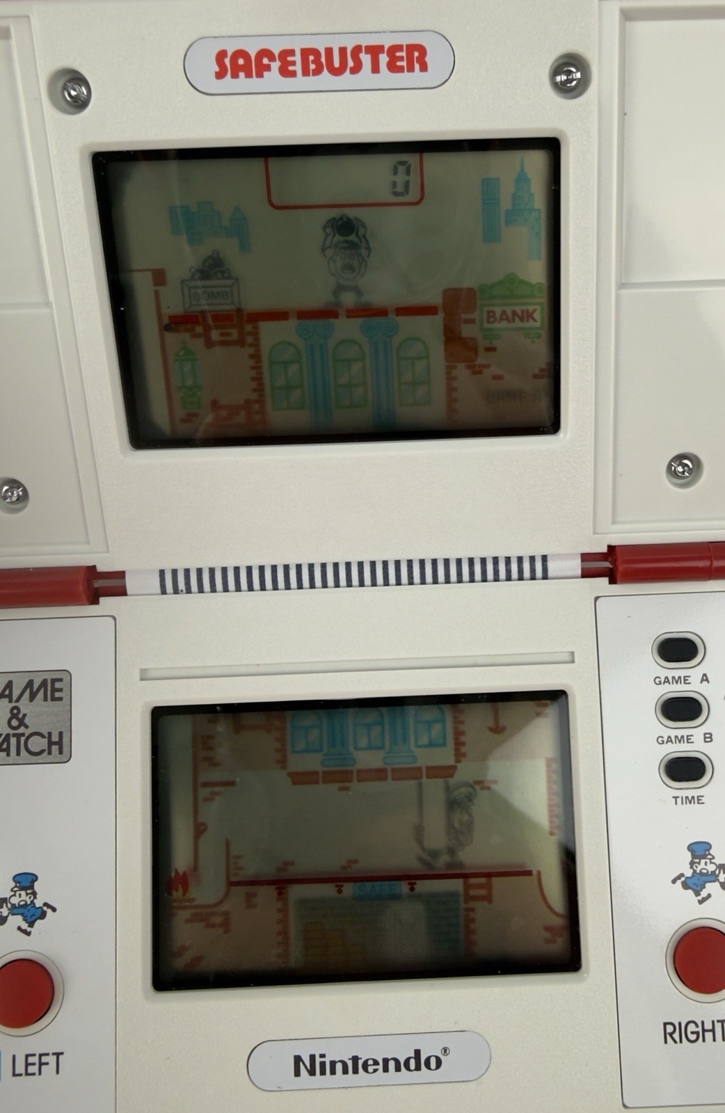 Nintendo SafeBuster JB-63 Game & Watch MultiScreen Retro 1988 Beautiful Shape