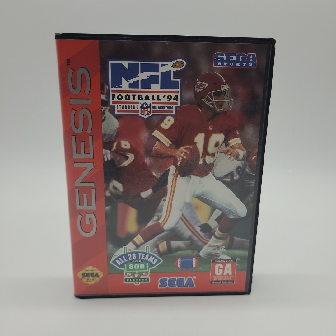 Sega Genesis Sega Sports System NFL Football 94 Console Complete Missing Cushion