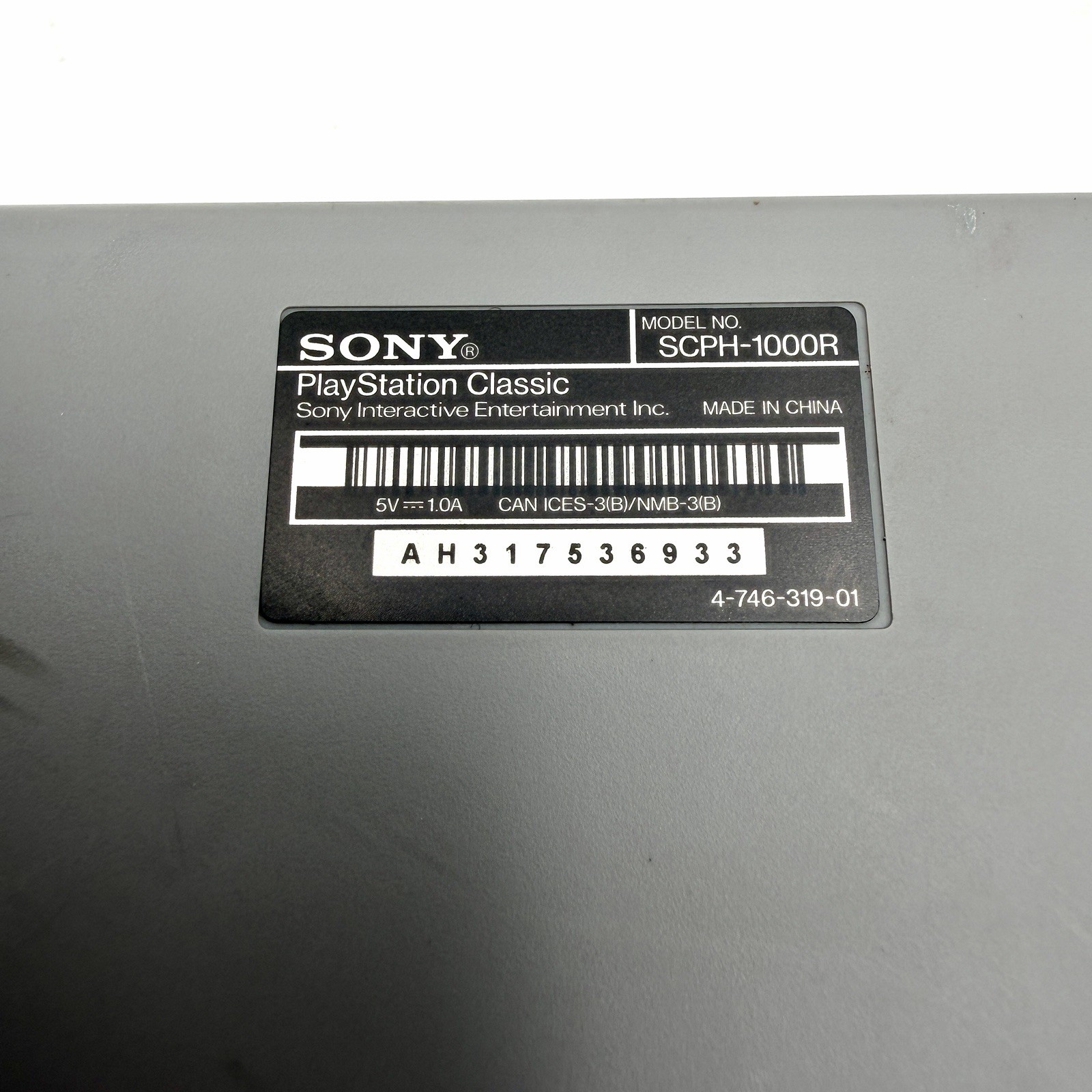 Sony Playstation Classic Gray SCPH-1000R With Power Cable & HDMI Cable – Tested