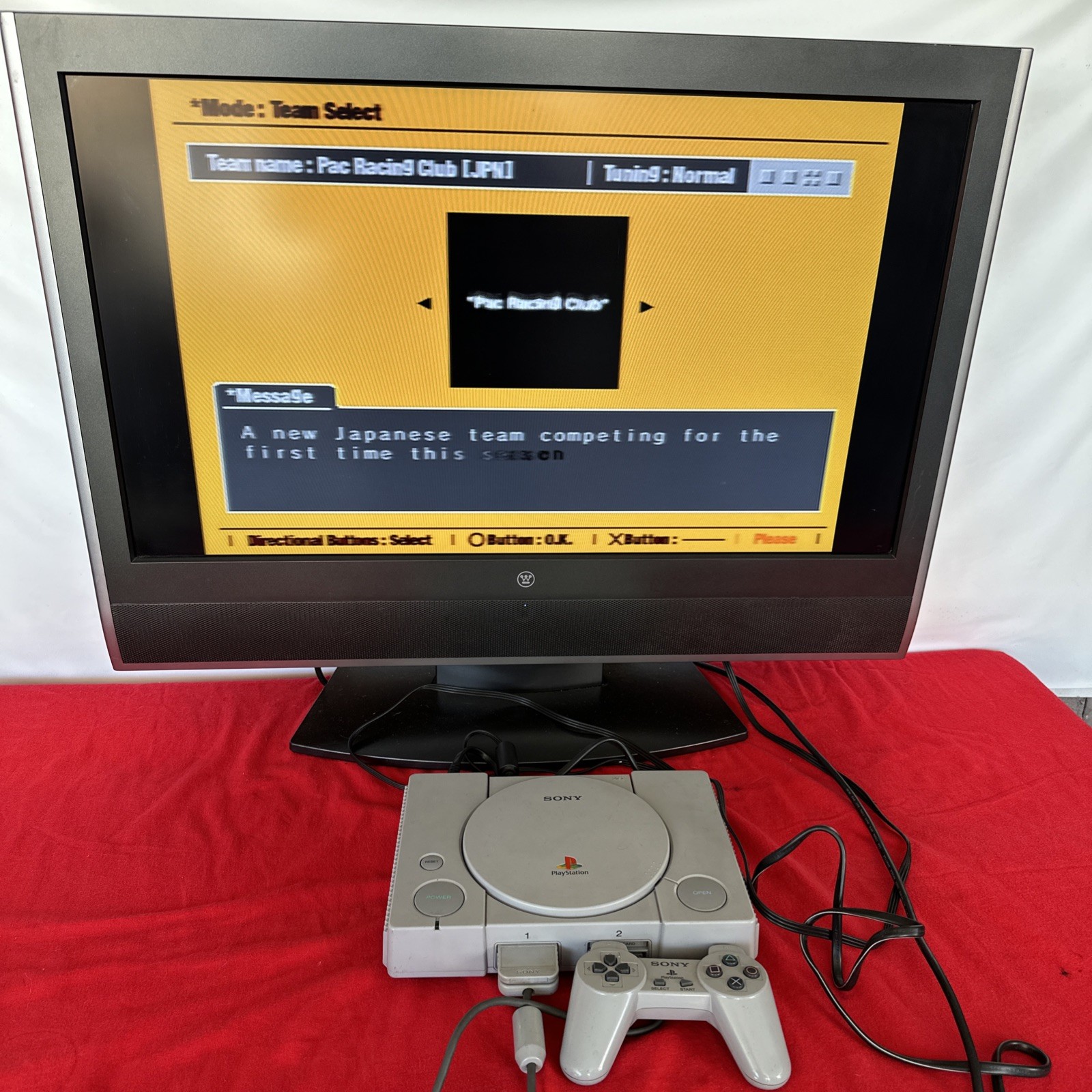 Sony PlayStation 1 System Console PS1 Tested! game not included