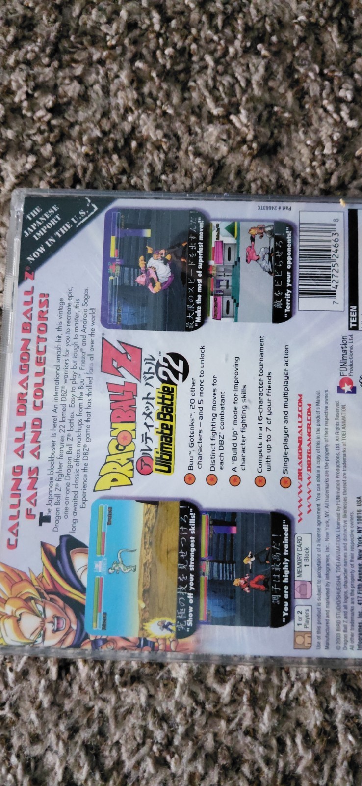 1996-1997 PS1 with DBZ Ultimate Battle22, Controller, And Adaptor Tested Working
