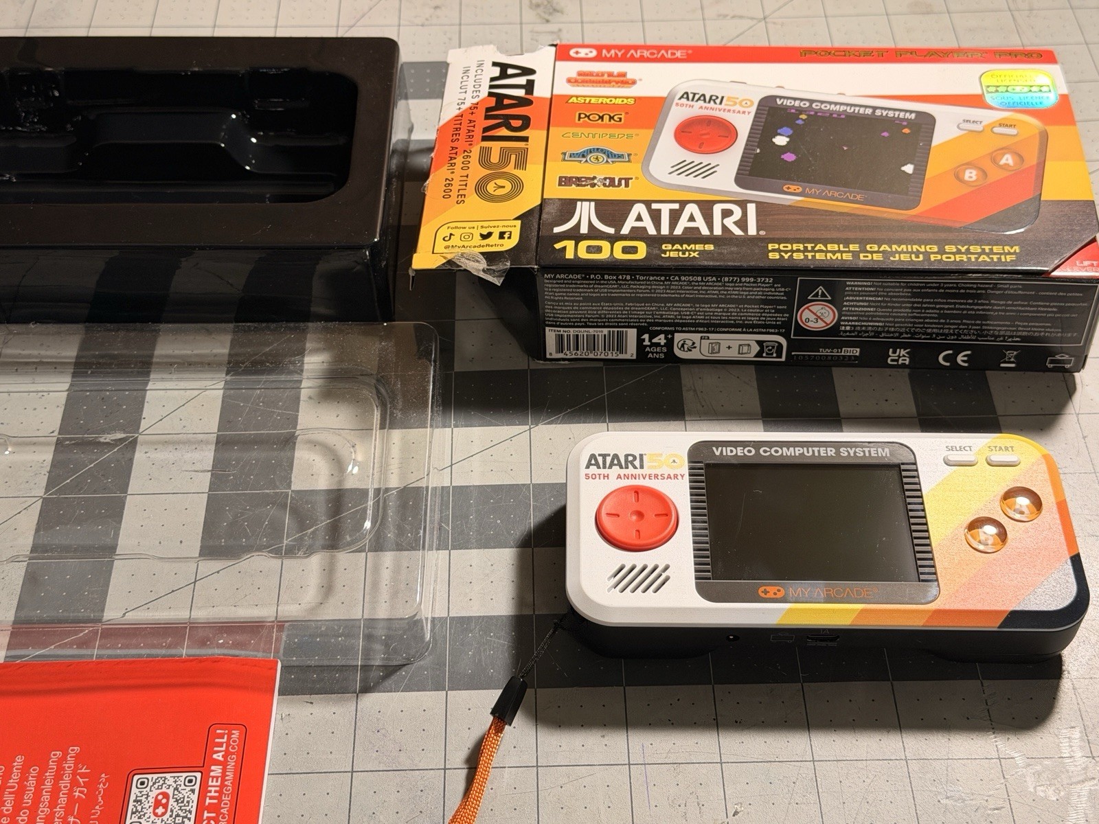 My Arcade Atari 50th Anniversary Pocket Player Pro Handheld Console, USB-C