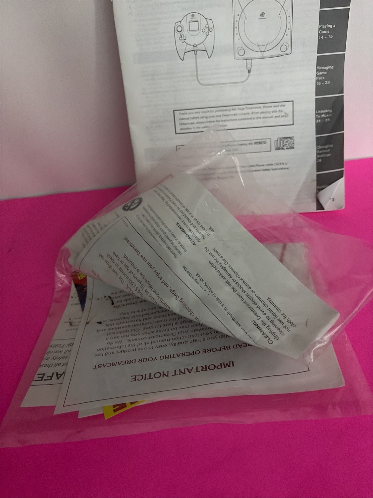 Sega Dreamcast Console in Box Tested Working Controller