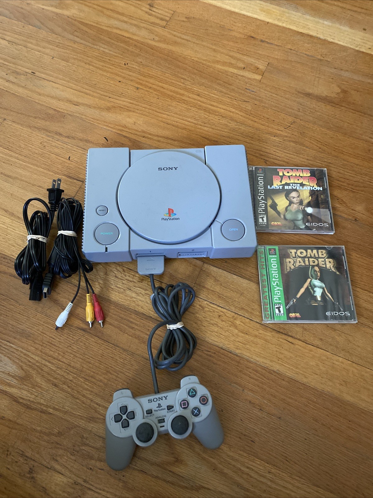 Sony PlayStation 1 PS1 SCPH-7501 Console OEM Bundle FULLY TESTED AND WORKING