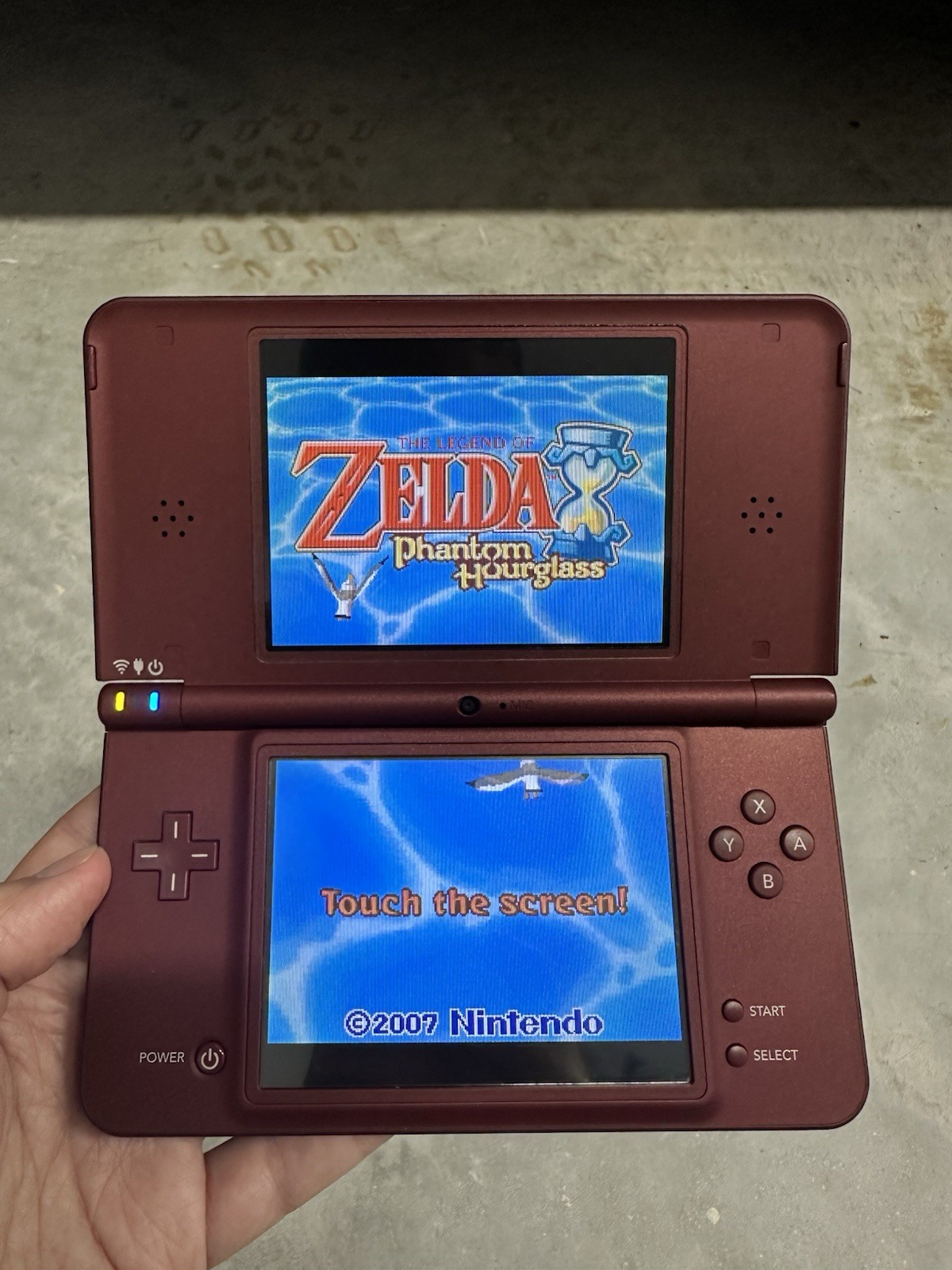 Nintendo DSi LL Wine Red Console Tested Working Region Free + New Charger