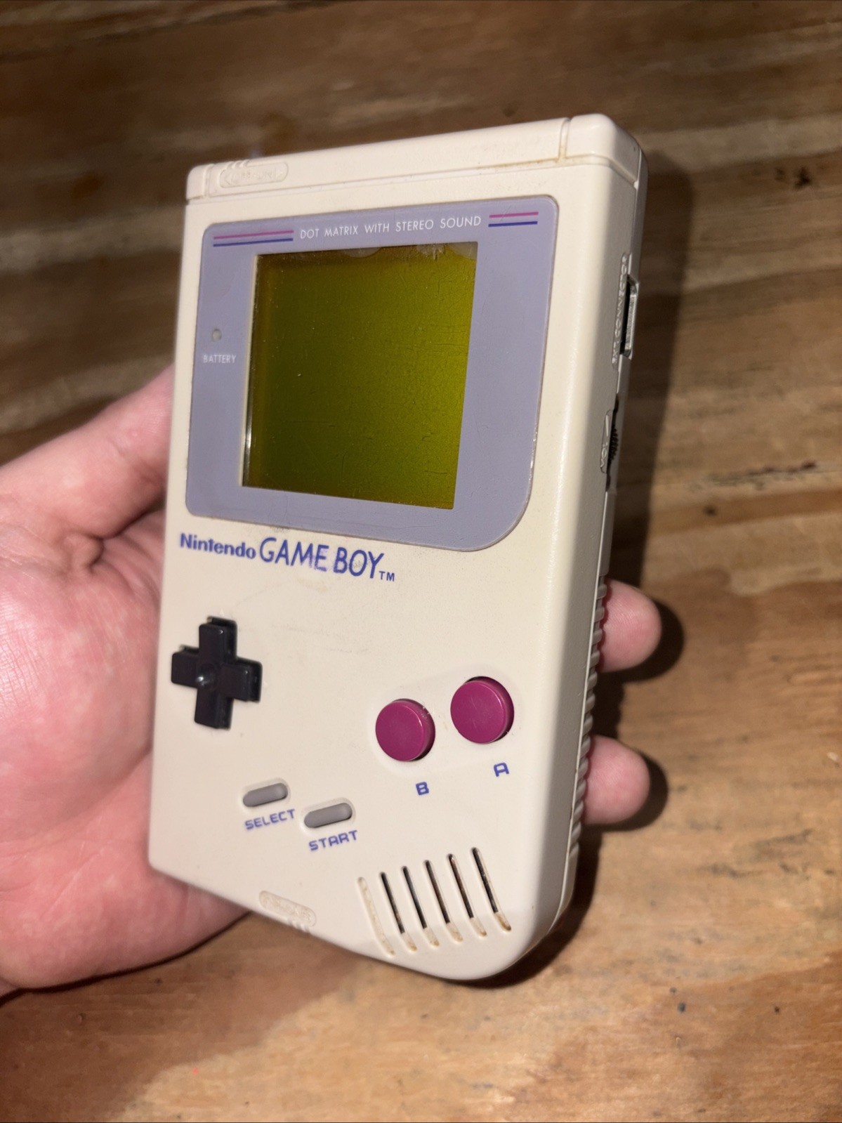 Nintendo Game Boy DMG-01 1989 Gray Portable Handheld System TESTED WORKS