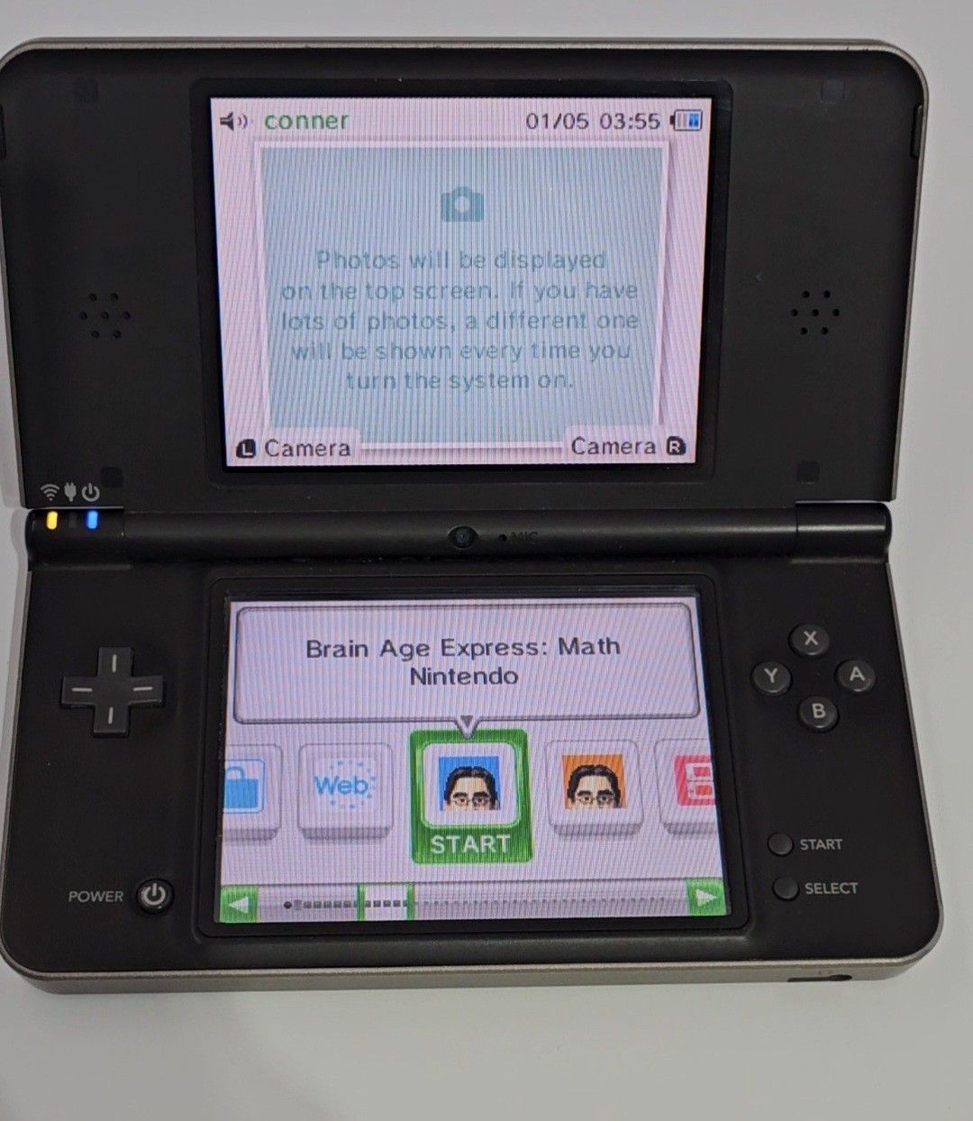 Nintendo DSi XL Bronze Brown With Original Box, Charger, Stylus Tested Works