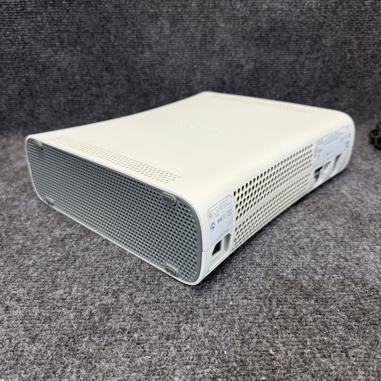 Microsoft Xbox 360 Fat White Console For Parts/Repair Disc Read Error No HD 1007