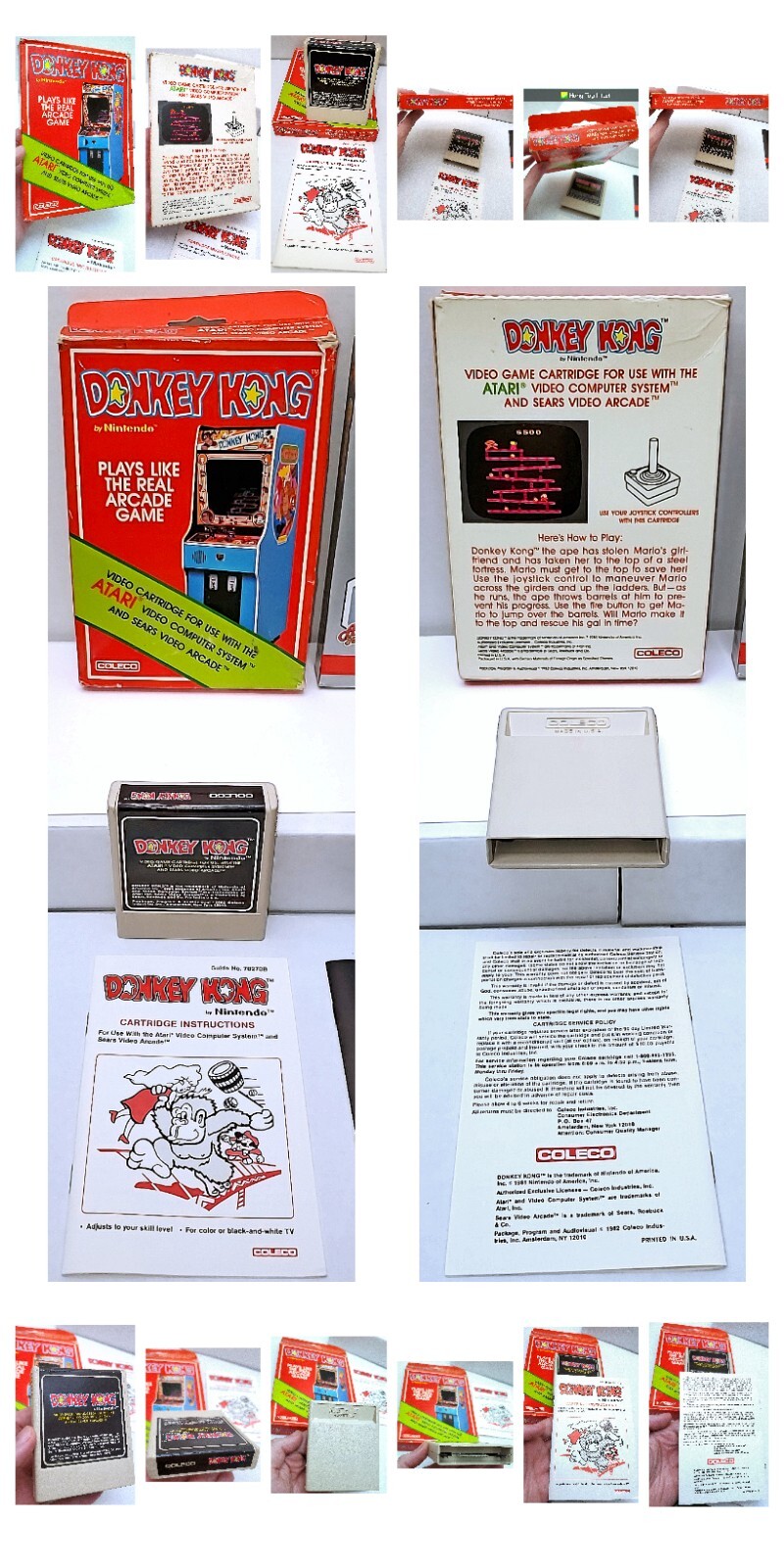 🕹️ $765 RARE 1983 Sears Video Arcade II Console +15 CIB ATARI 2600 GAMES 3 Tix